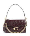 Coach Tabby Quilted Glazed Shoulder bag black currant