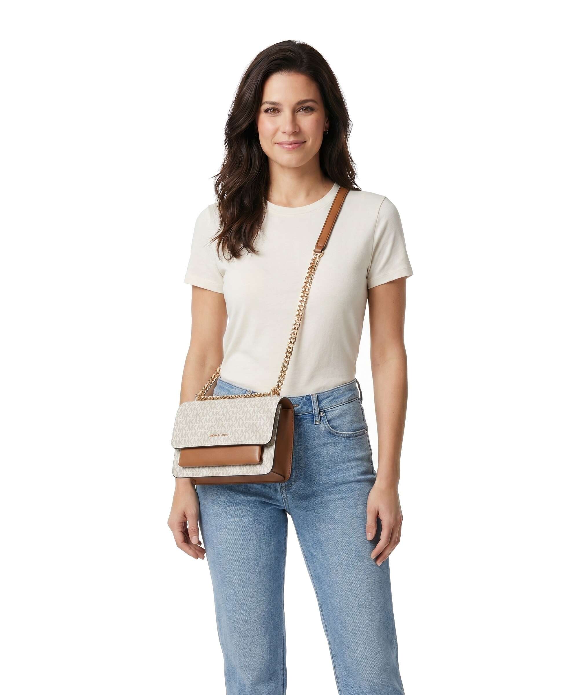 Michael Kors Claire Shoulder bag vanilla/acrn