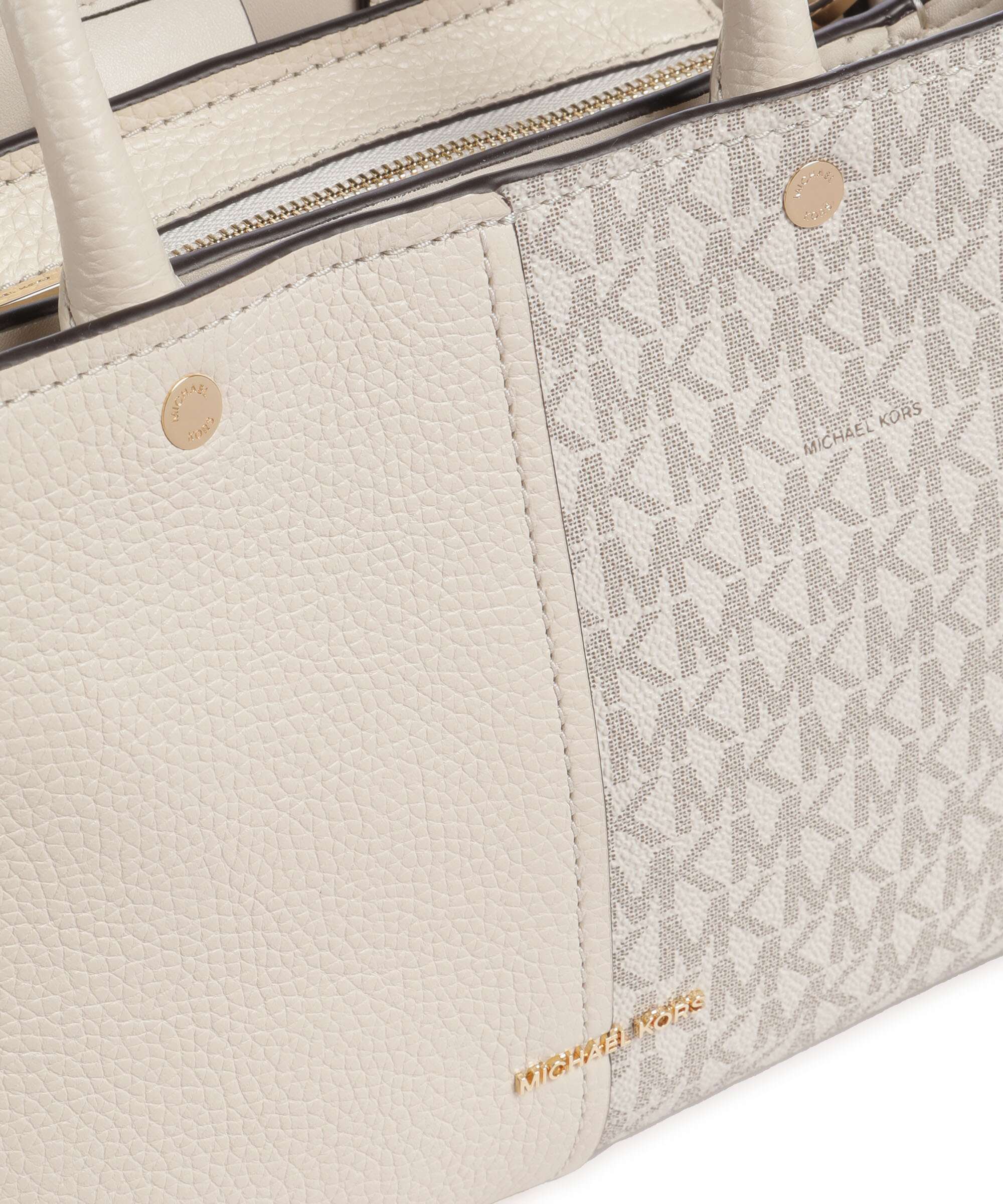 Michael Kors Flora Medium Handbag van/cream