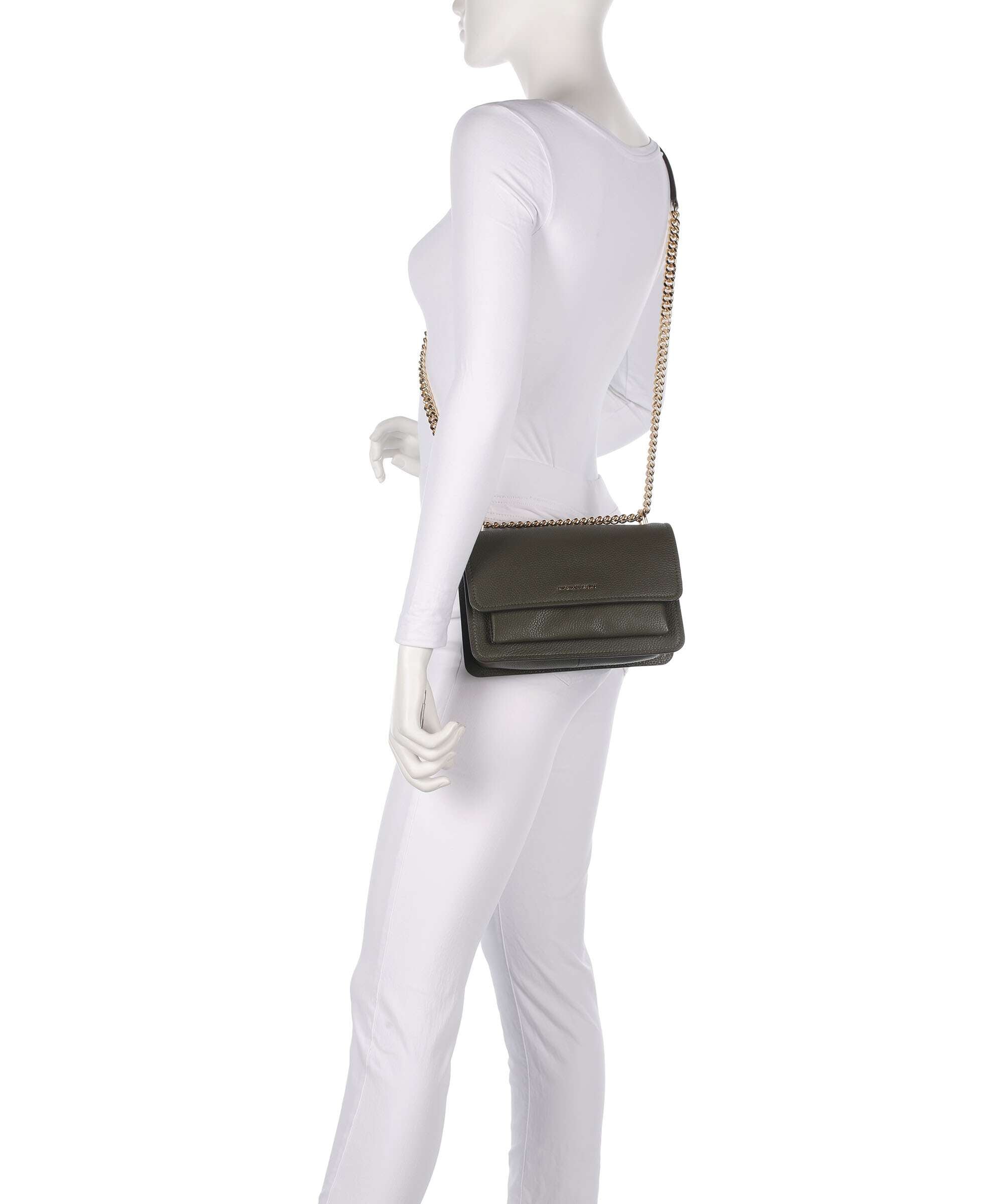 Michael Kors Claire Large Shoulder bag ivy