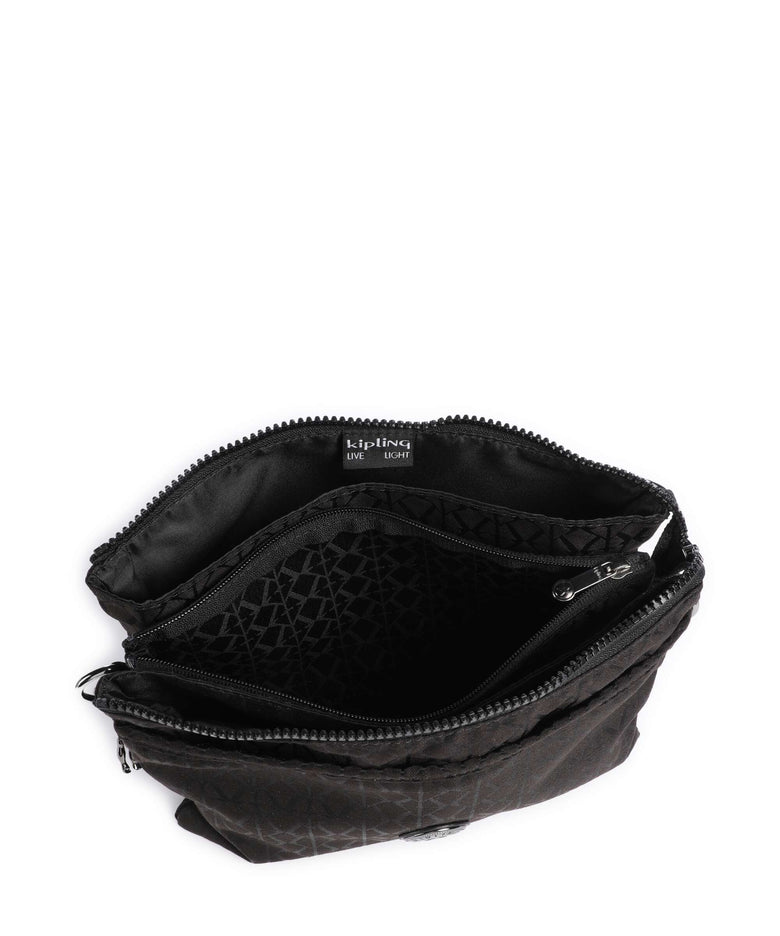 Kipling Elevated Riri L Crossbody bag black sign