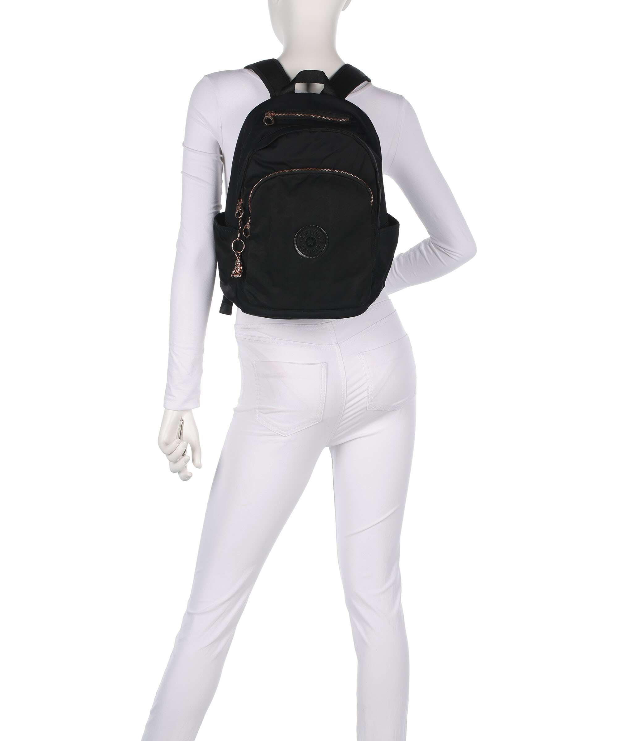 Kipling Charm Delia Backpack black rose spice