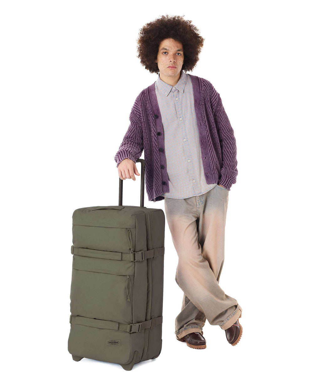 Eastpak Transit'R Plus L Travel bag with wheels monotone khaki