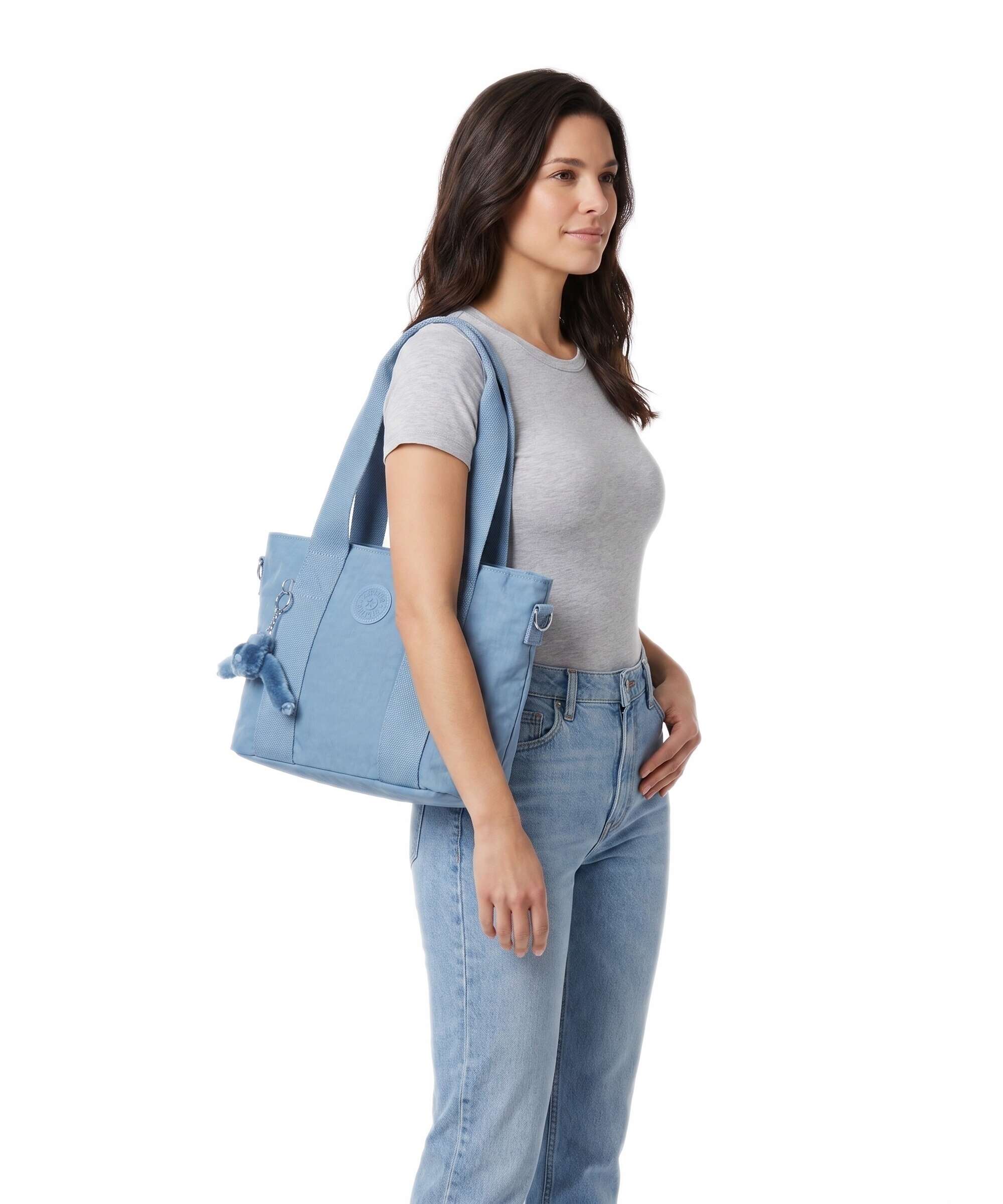 Kipling Basic Minta M Up Tote bag vintage blue