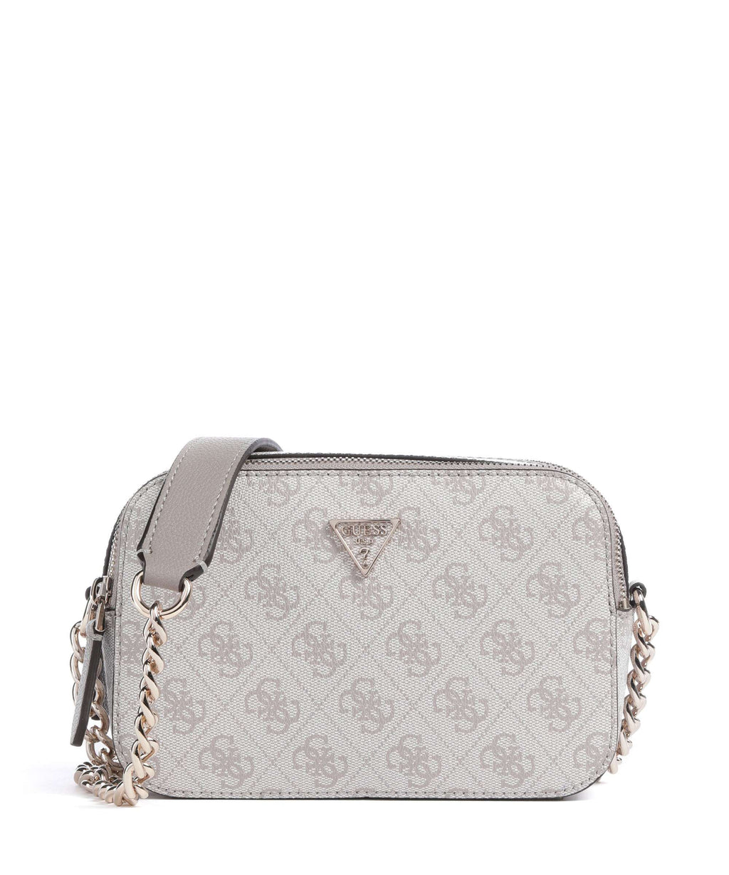 Guess Noelle Crossbody bag dark taupe logo