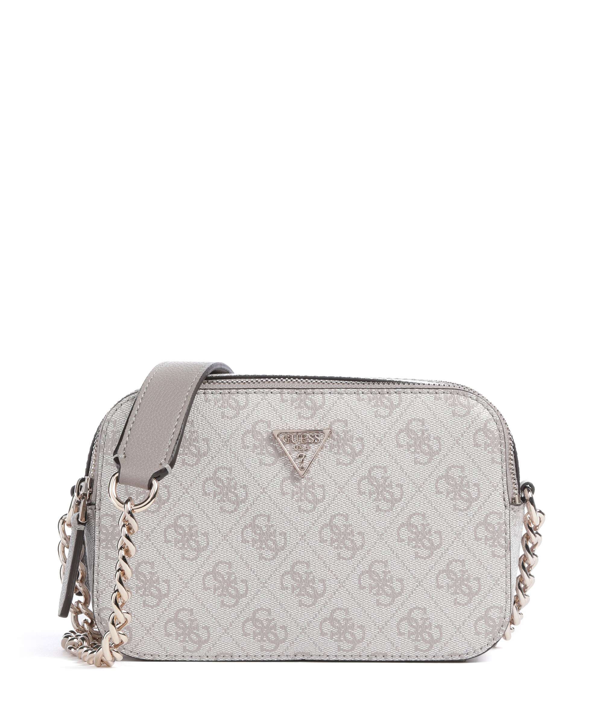 Guess Noelle Crossbody bag dark taupe logo