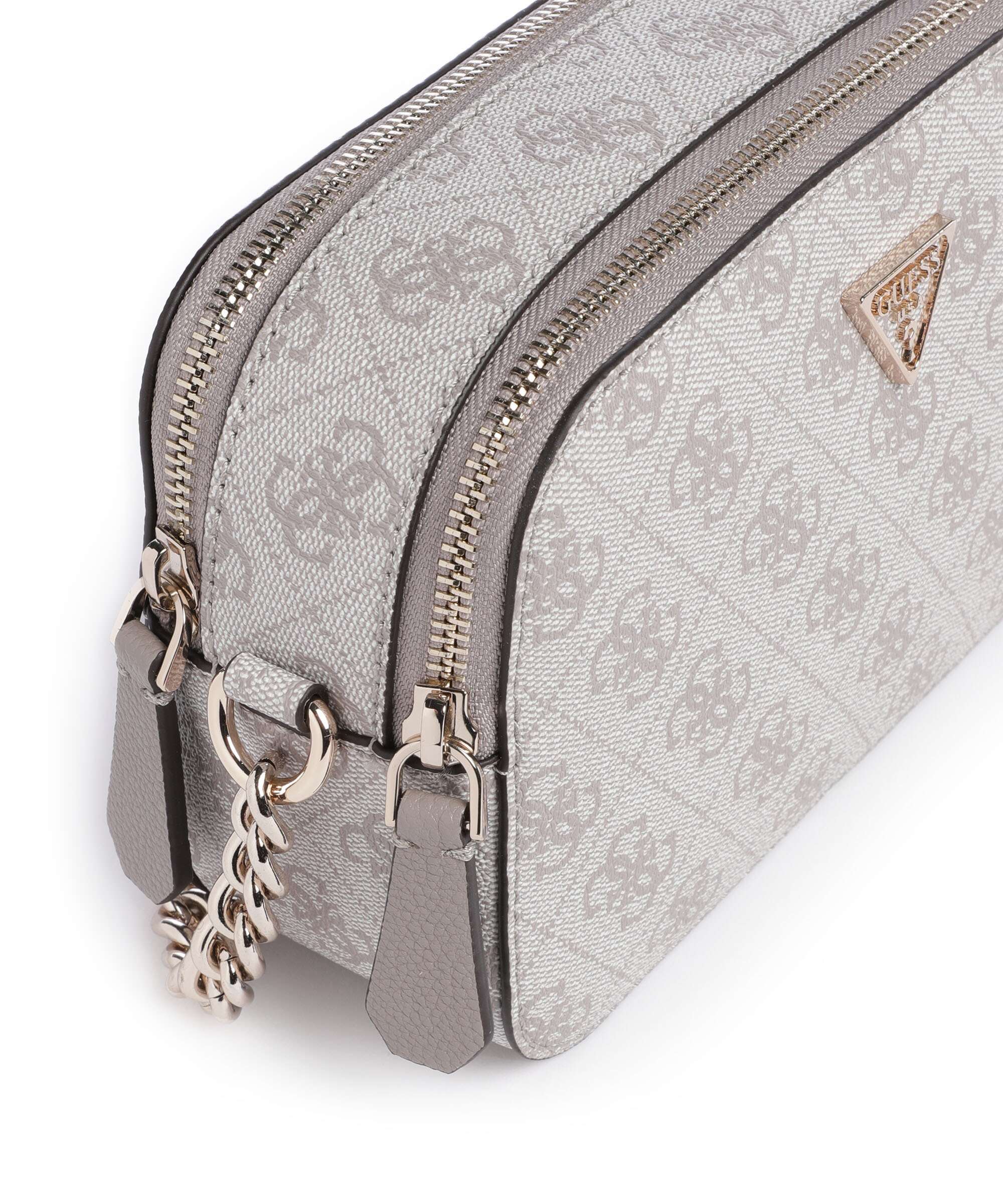 Guess Noelle Crossbody bag dark taupe logo