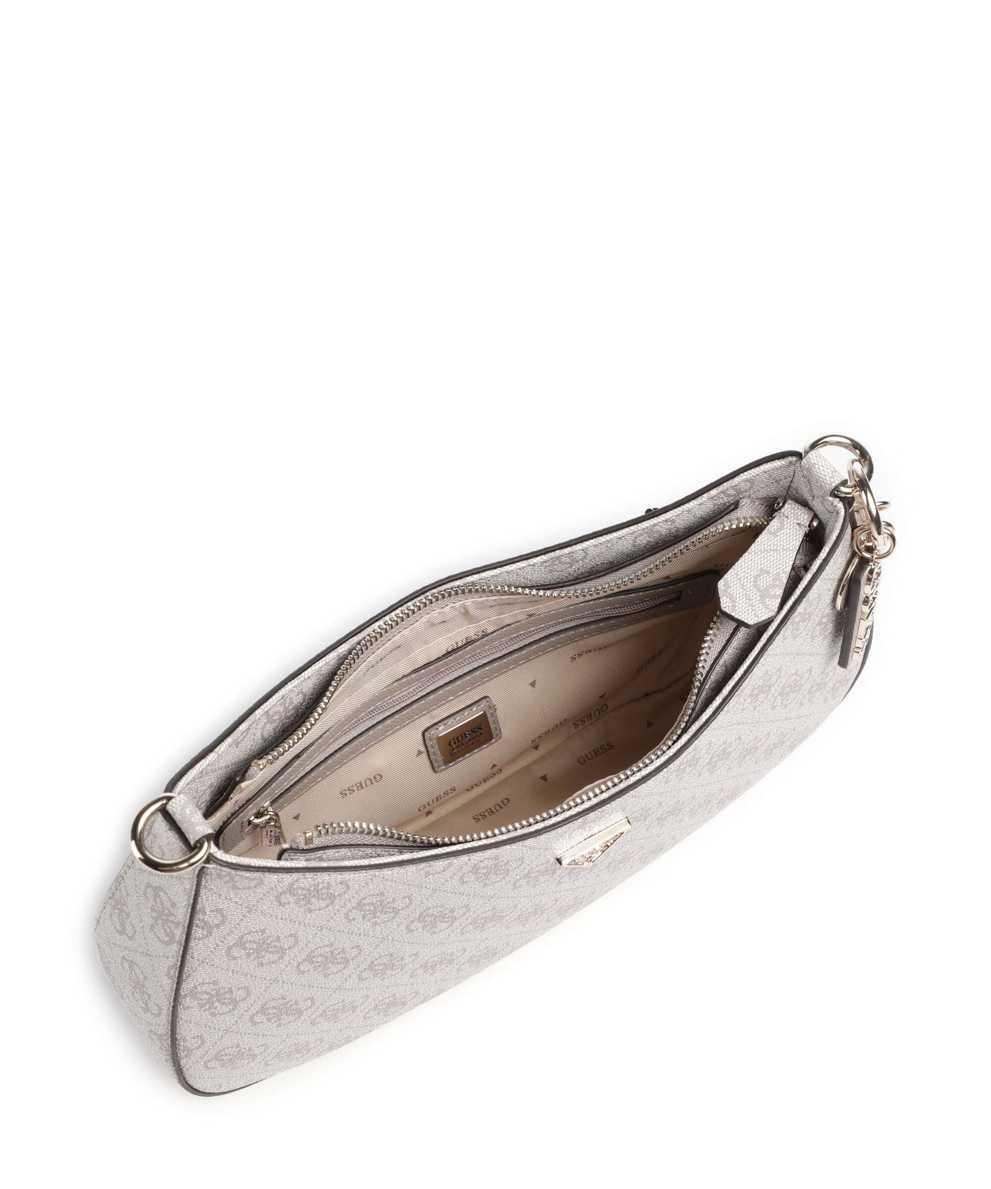 Guess Noelle Shoulder bag dark taupe logo