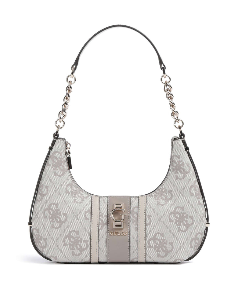 Guess Erenia Shoulder bag dark taupe logo