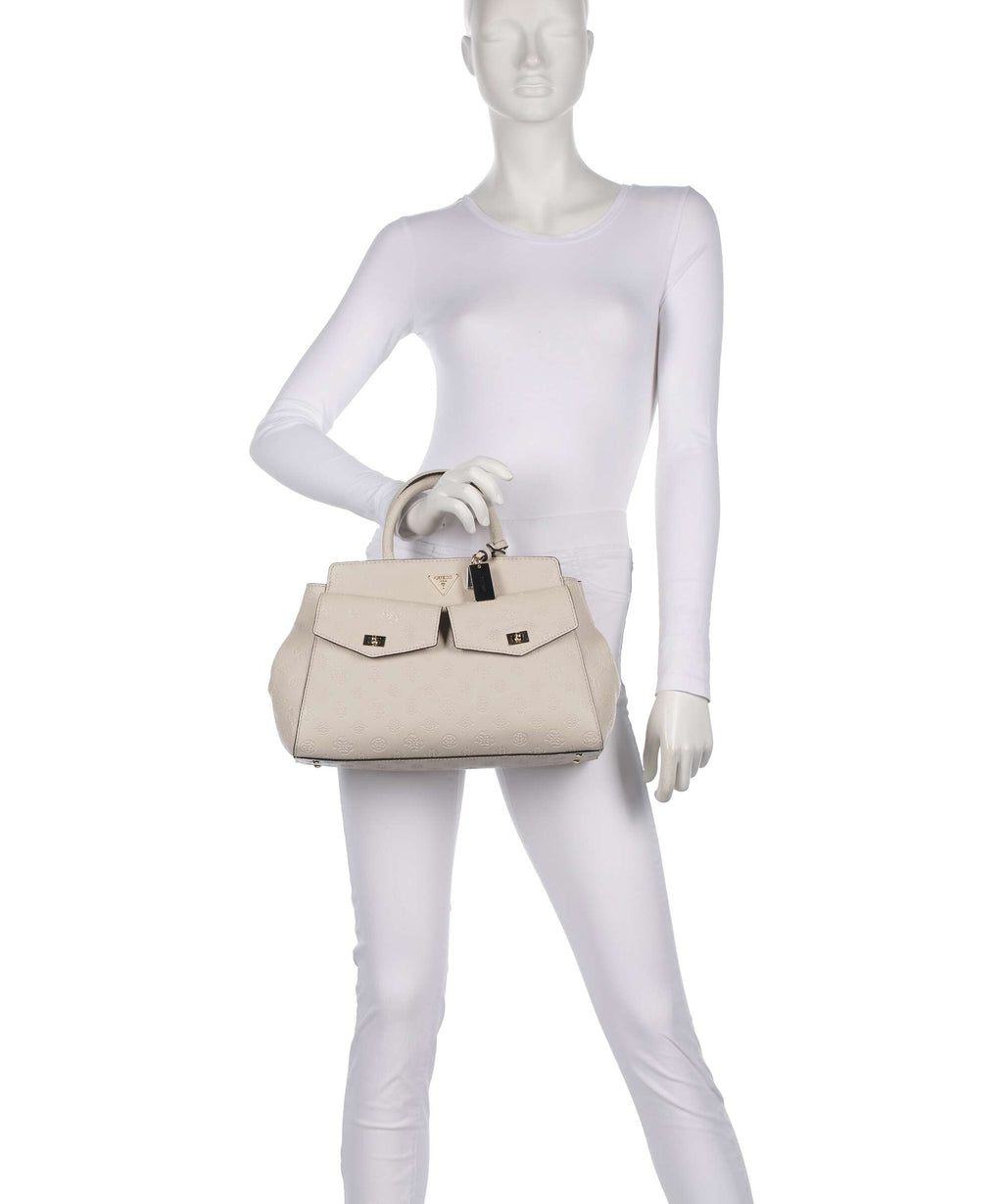 Guess Blake Large Handbag bone logo
