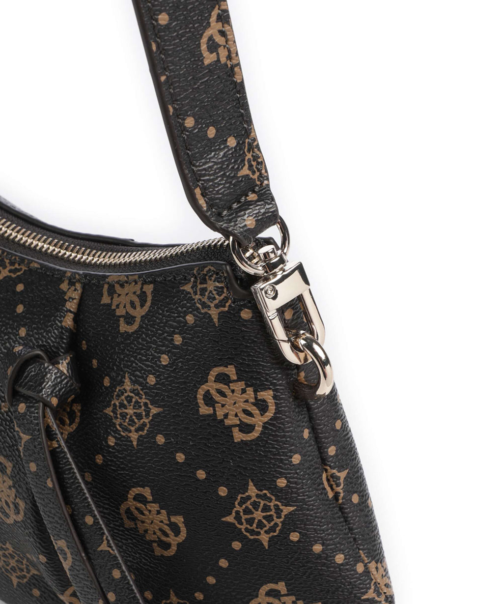 Guess Allegra Logo Shoulder bag espresso logo