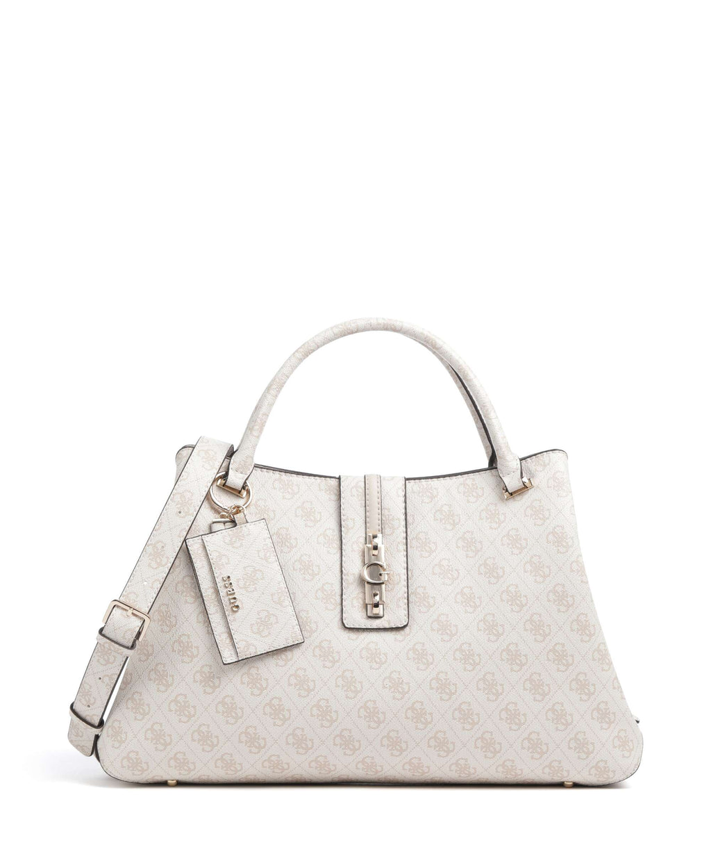 Guess Yvonne Girlfriend Logo Handbag stone logo