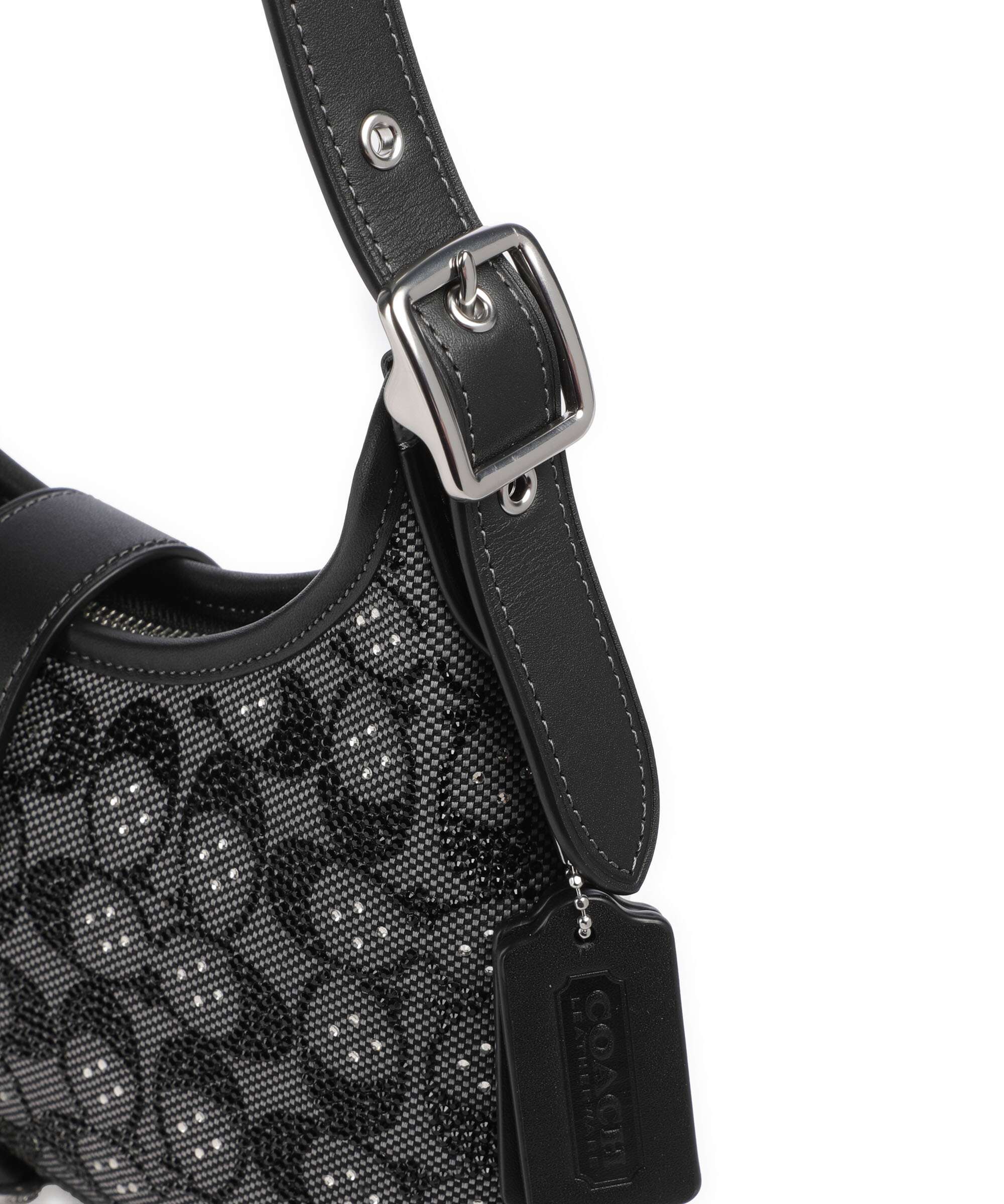 Coach The Coach Originals Hamptons Crystal Signature Shoulder bag black