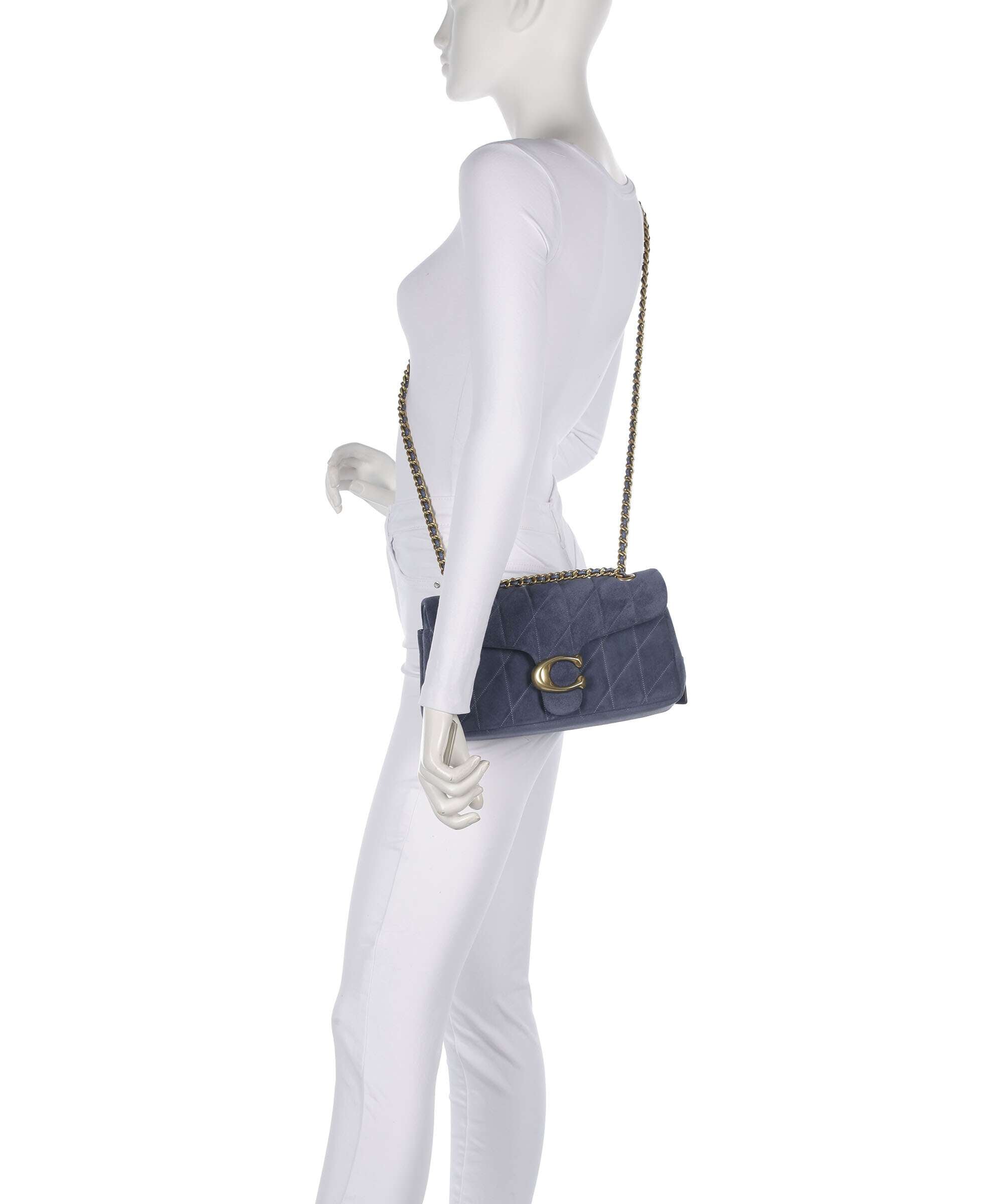 Coach Tabby Quilted 26 Shoulder bag light denim