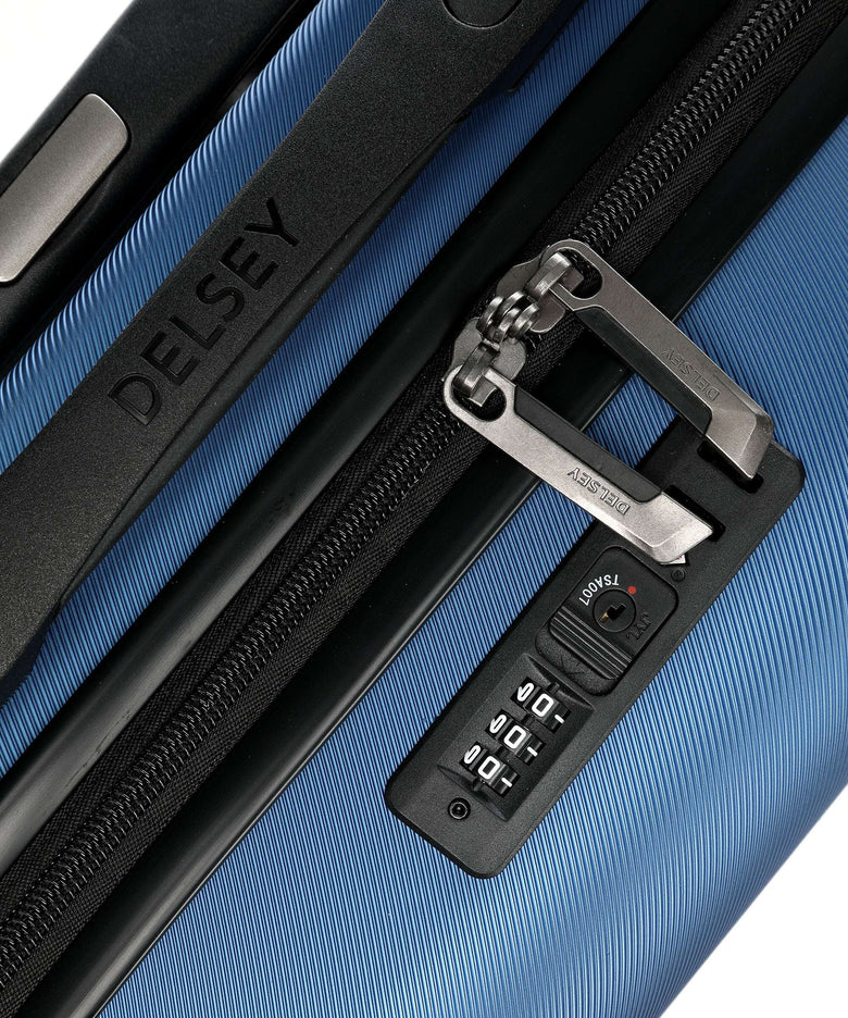 Delsey Paris Comete + Slim Line Spinner (4 wheels) hellblau