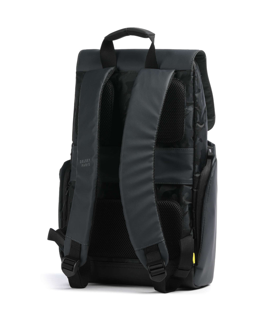 Delsey Paris Securflap Backpack schwarz tarnung