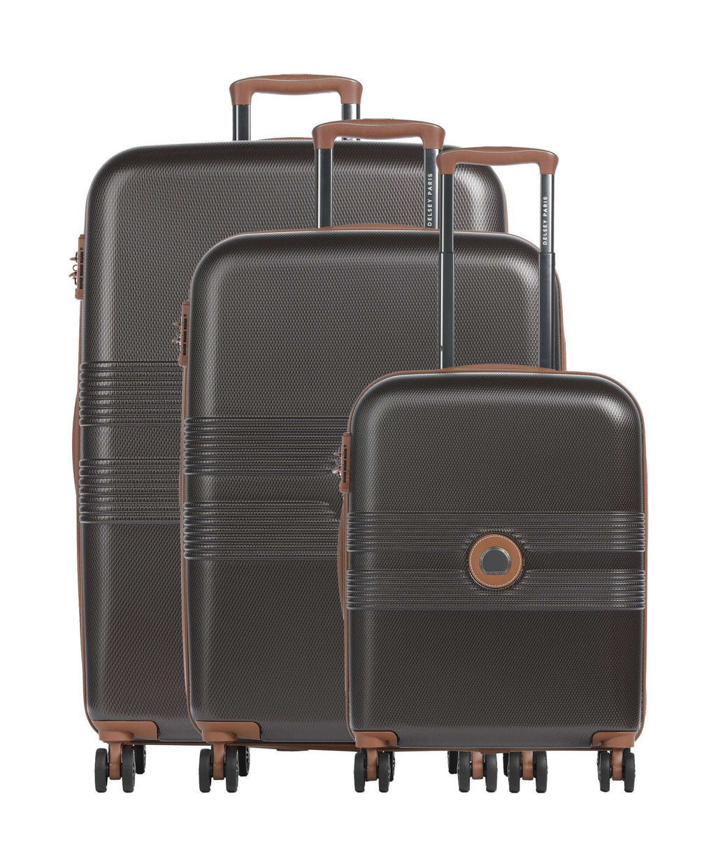 Delsey Paris Flanerie SE Suitcase set (4 wheels) chocolate