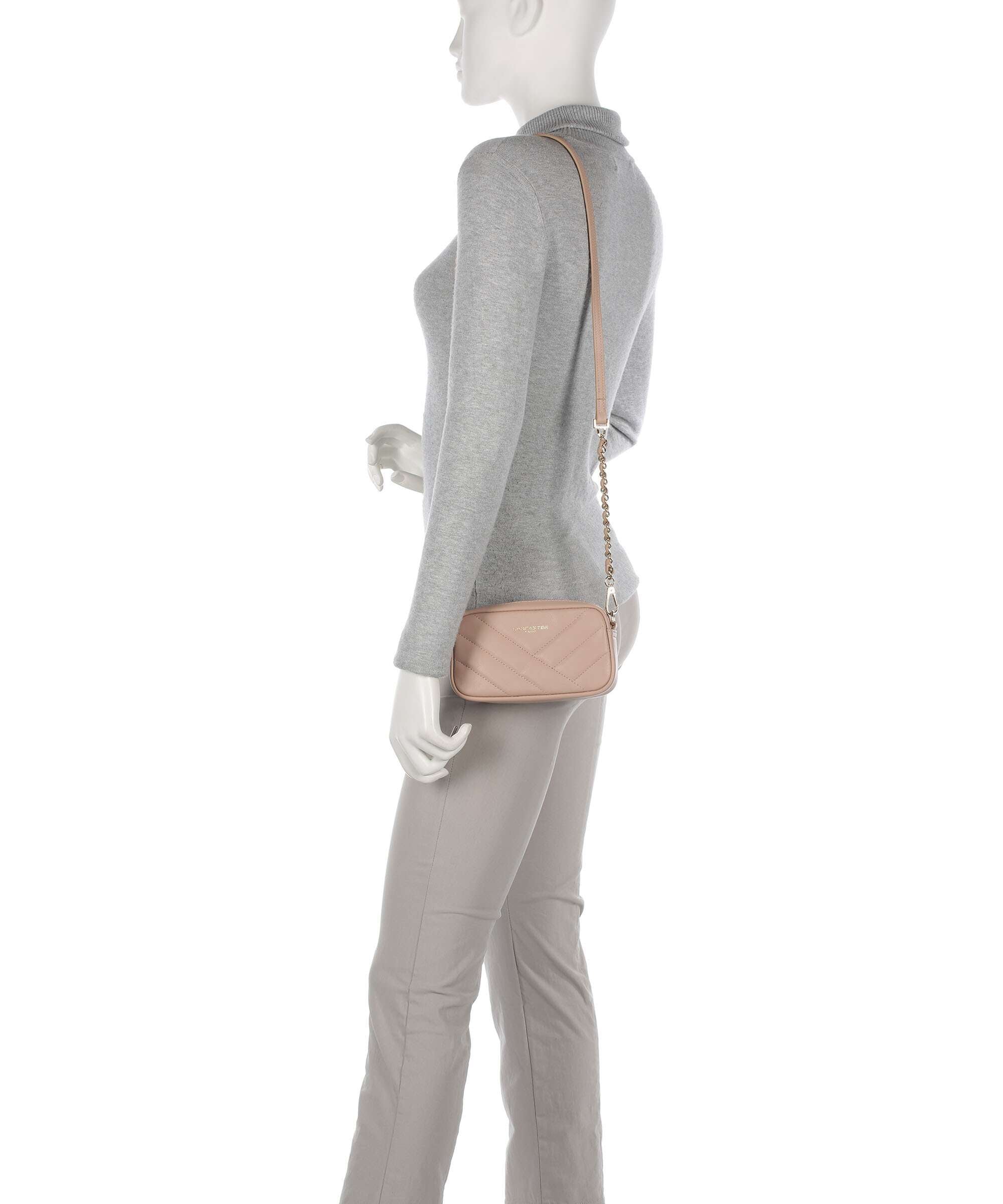 Lancaster Soft Matelassé Crossbody bag nuderose