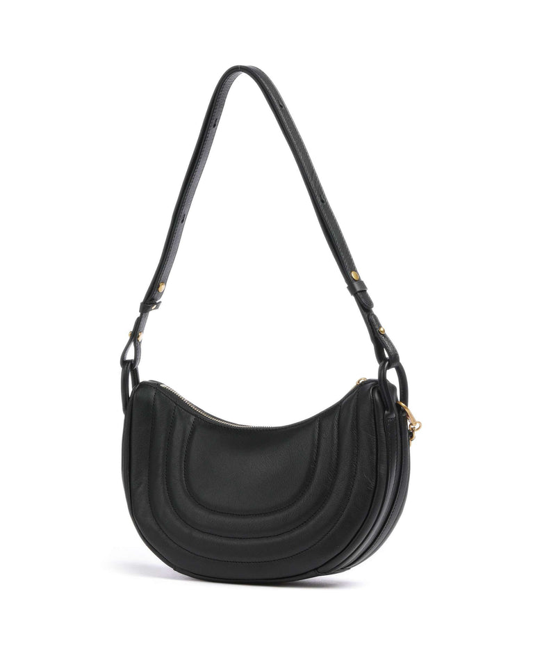 Lancaster Soft Matelassé Hobo bag noir