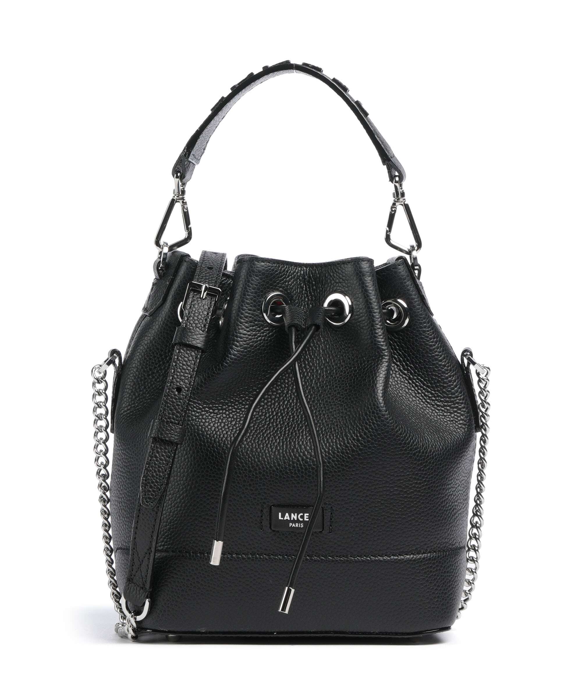 Lancel Ninon S Bucket bag black