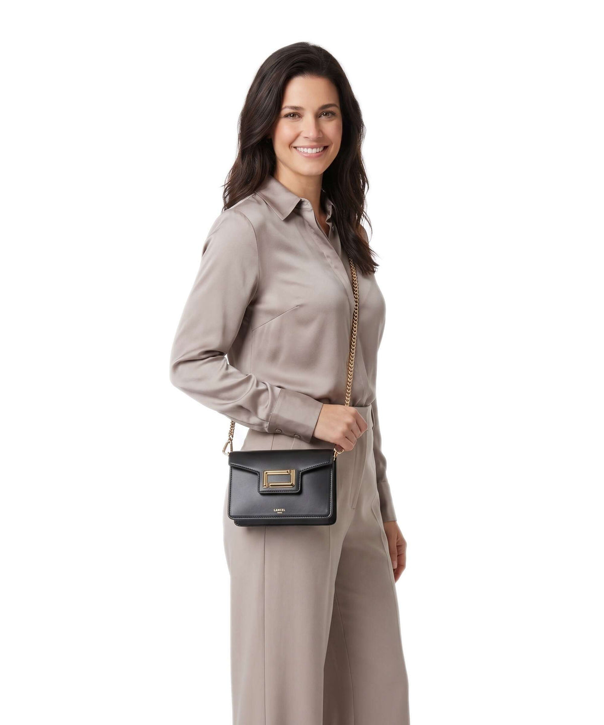 Lancel Angèle Mini Shoulder bag black