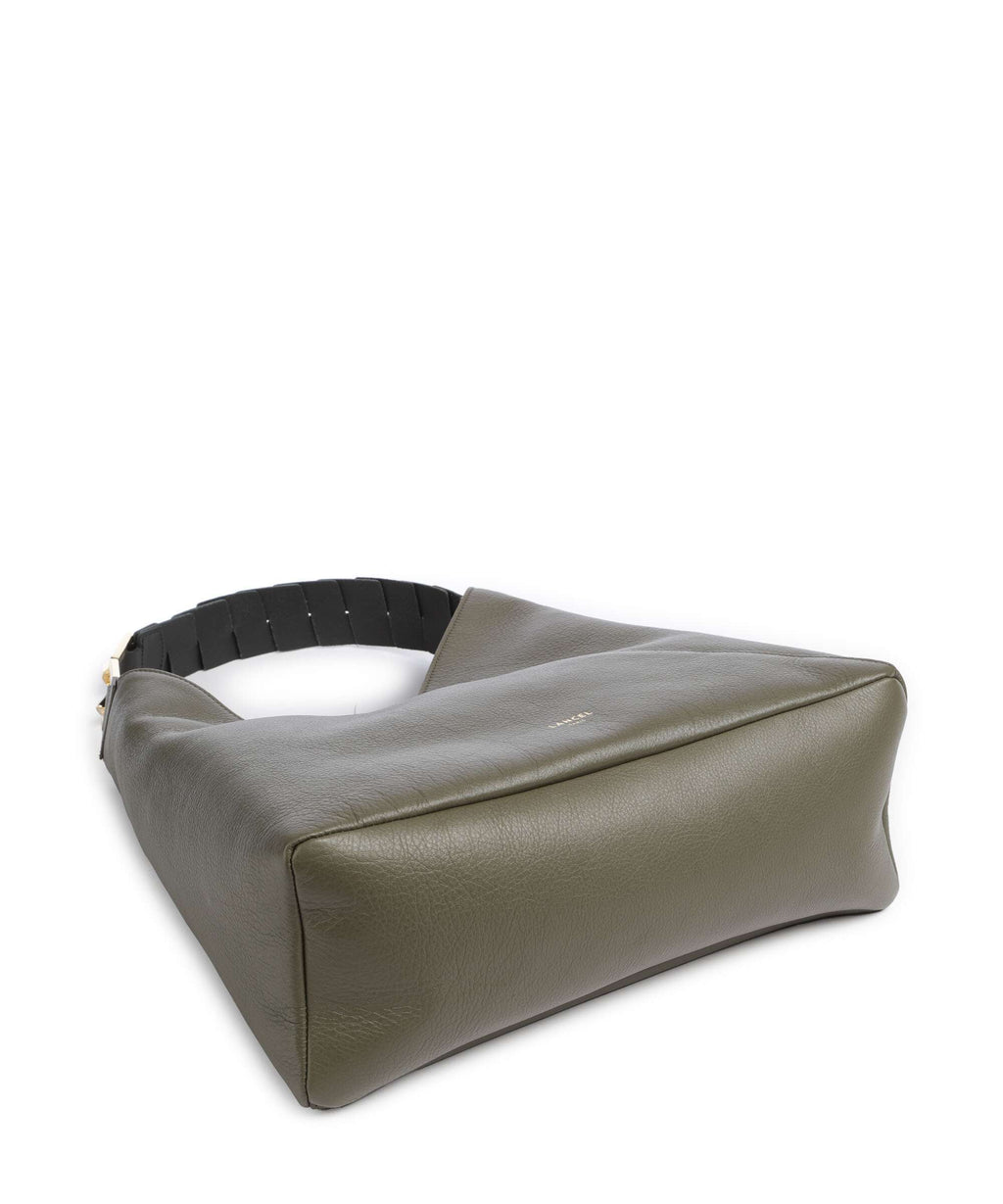 Lancel Pagode L Hobo bag dark khaki/black