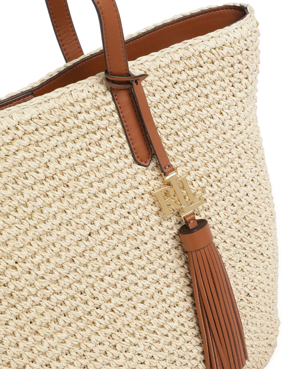 Lauren Ralph Lauren Whitney 29 Straw Tote bag natural/lauren tan