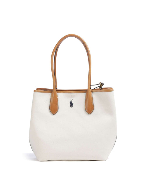 Polo Ralph Lauren Bellport Medium Tote bag natural/navy