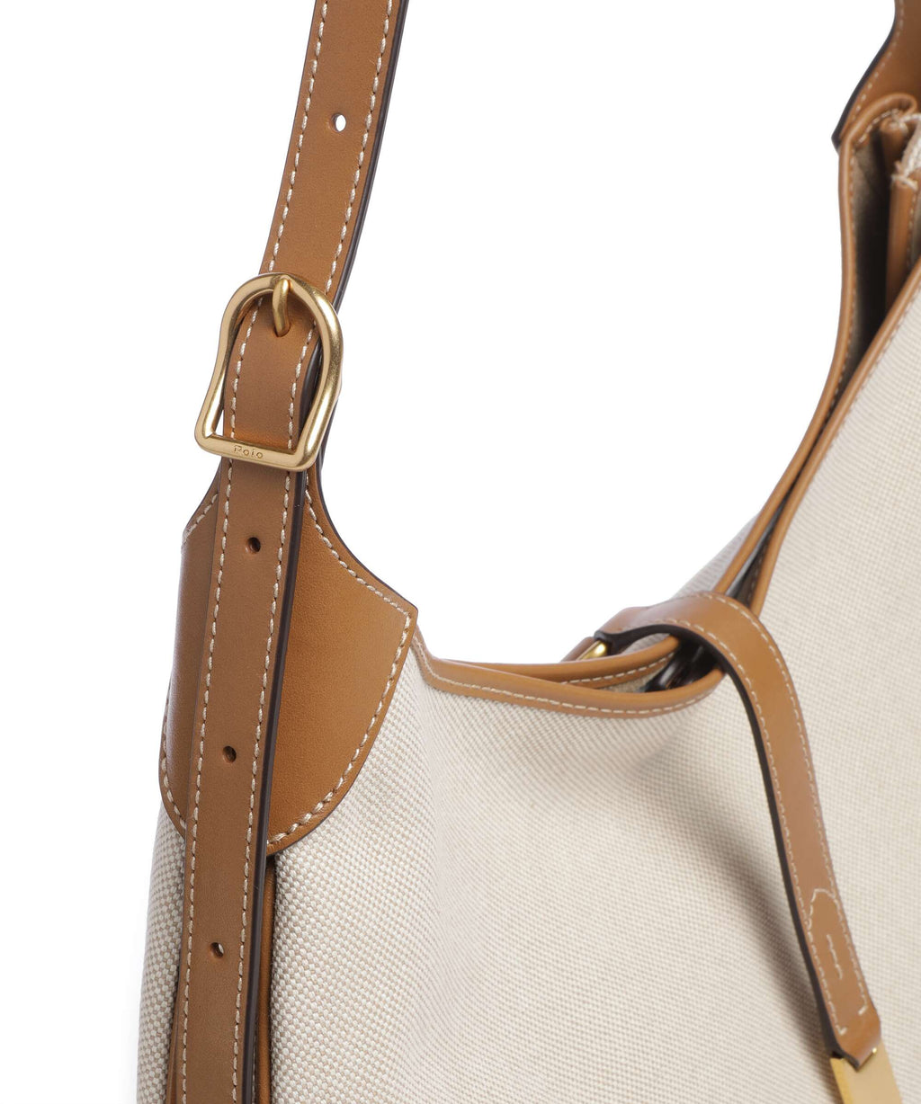 Polo Ralph Lauren ID Collection Medium Hobo bag natural/tan