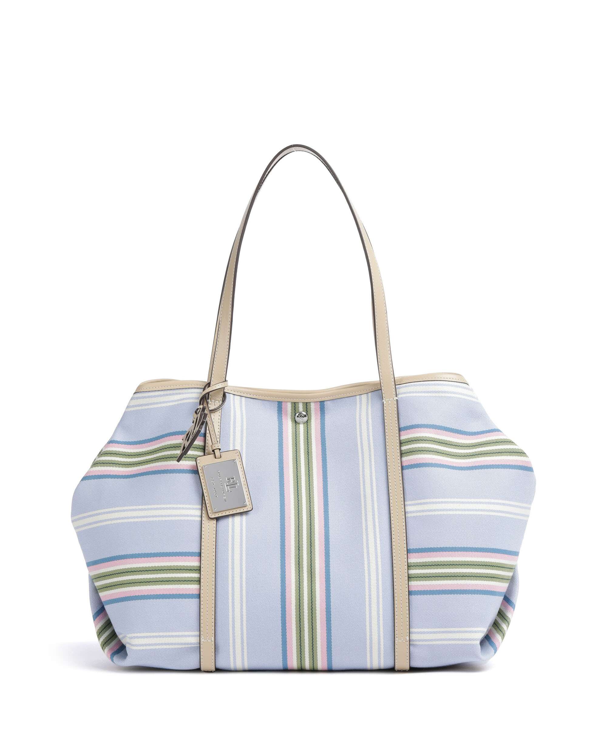 Lauren Ralph Lauren Emerie Large Tote bag carolina stripe/sand dune