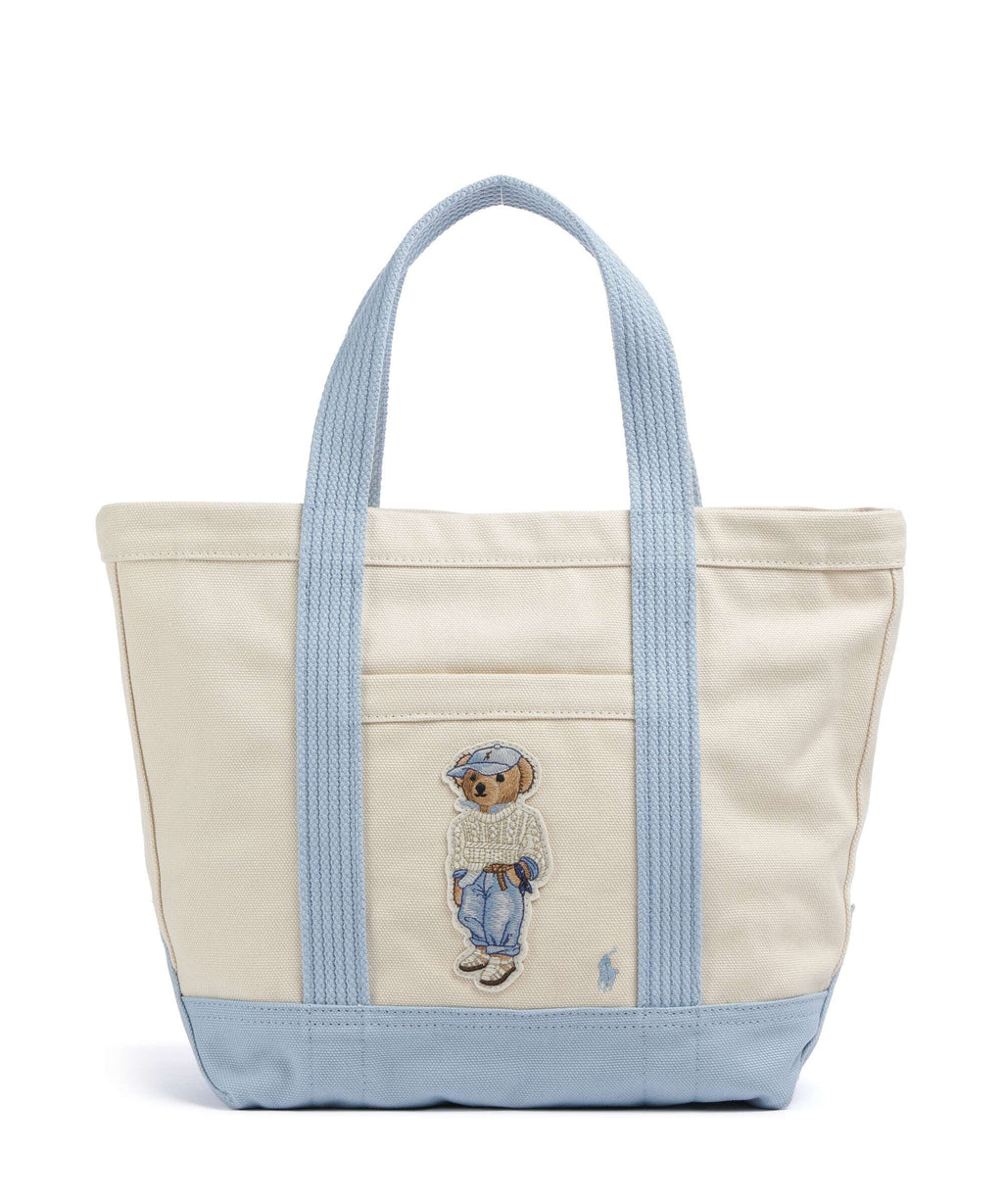 Polo Ralph Lauren Bear Eran Cable Handbag ecru/carolina blue