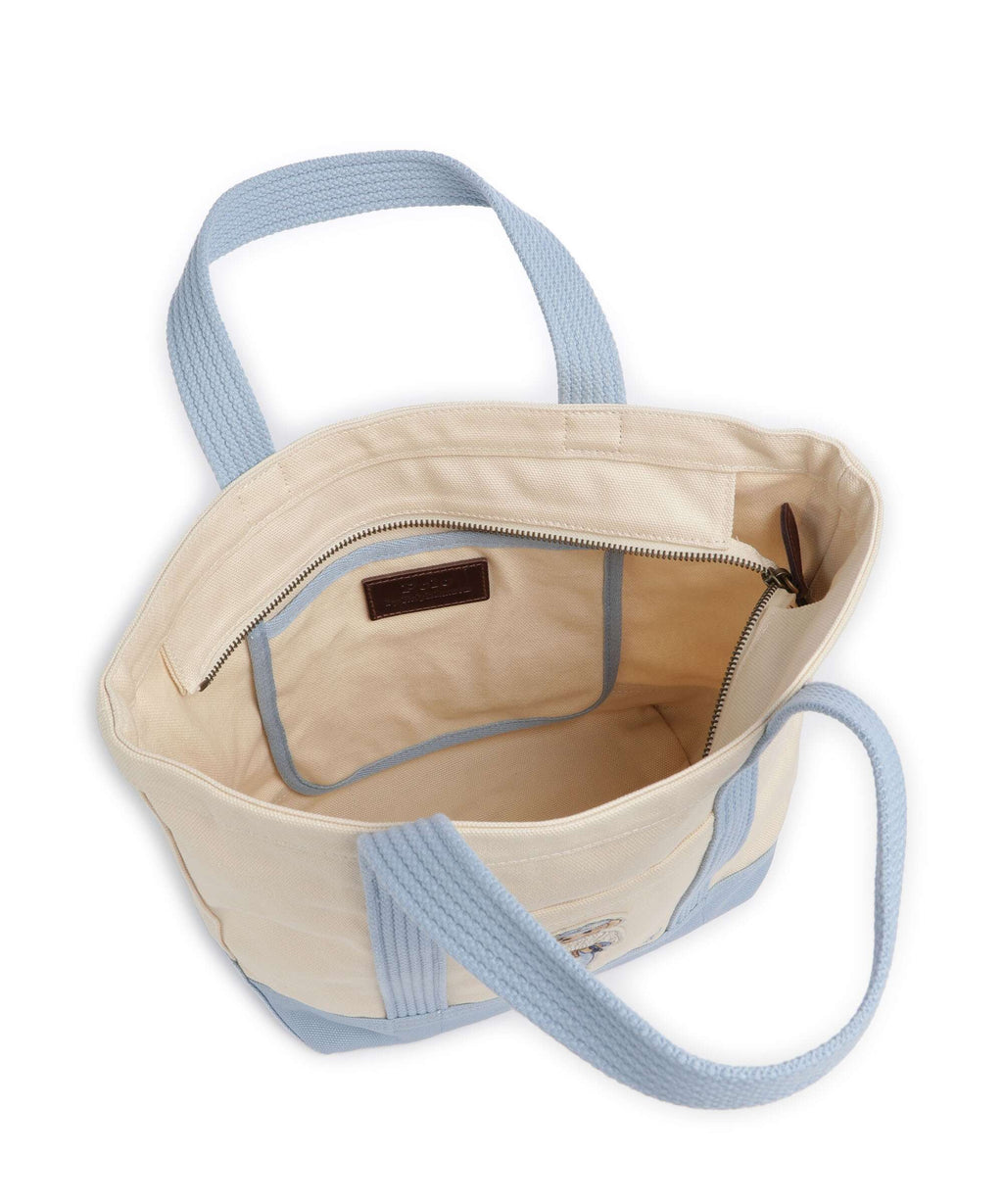 Polo Ralph Lauren Bear Eran Cable Handbag ecru/carolina blue