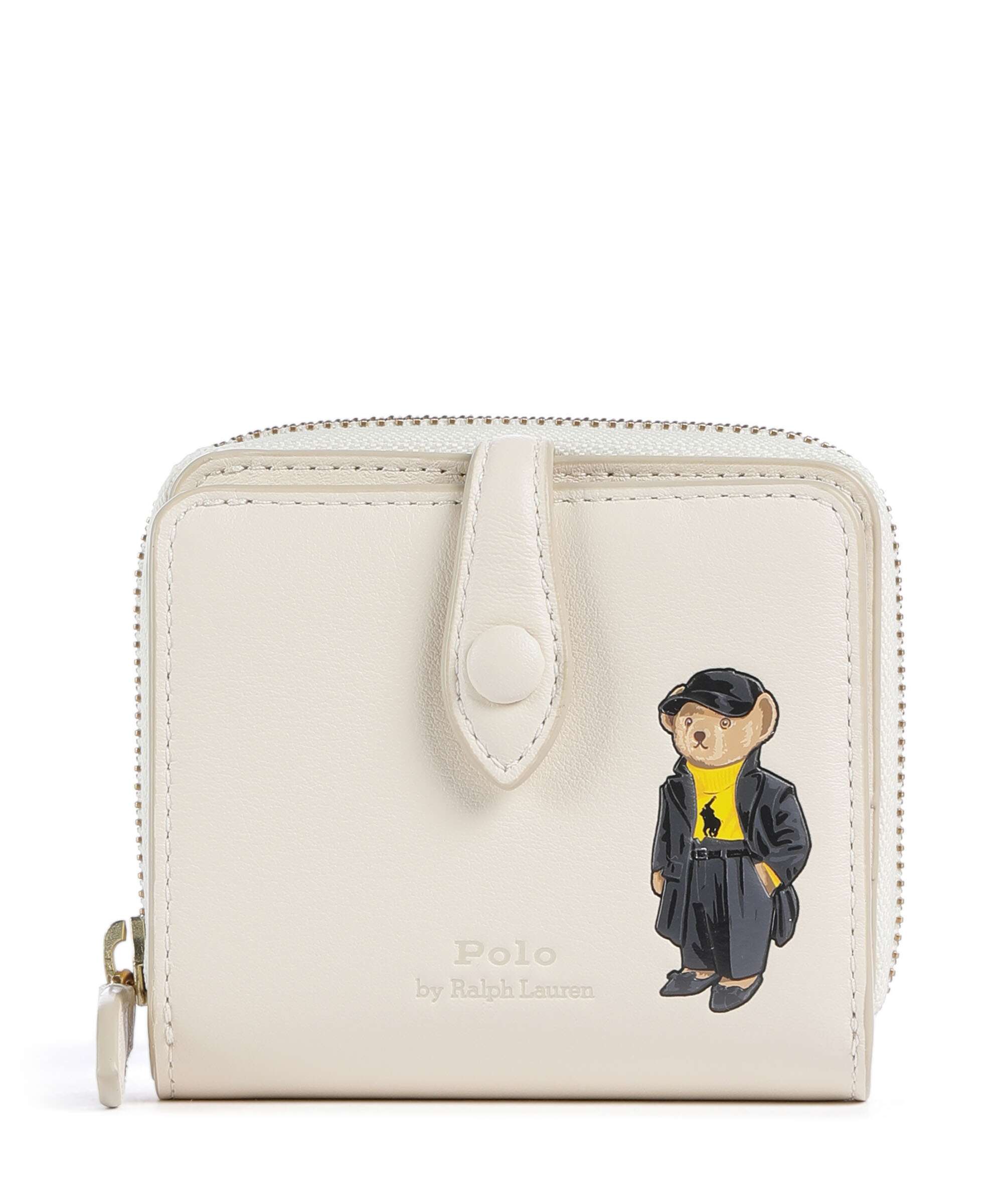 Polo Ralph Lauren Bear Holiday Wallet ivory