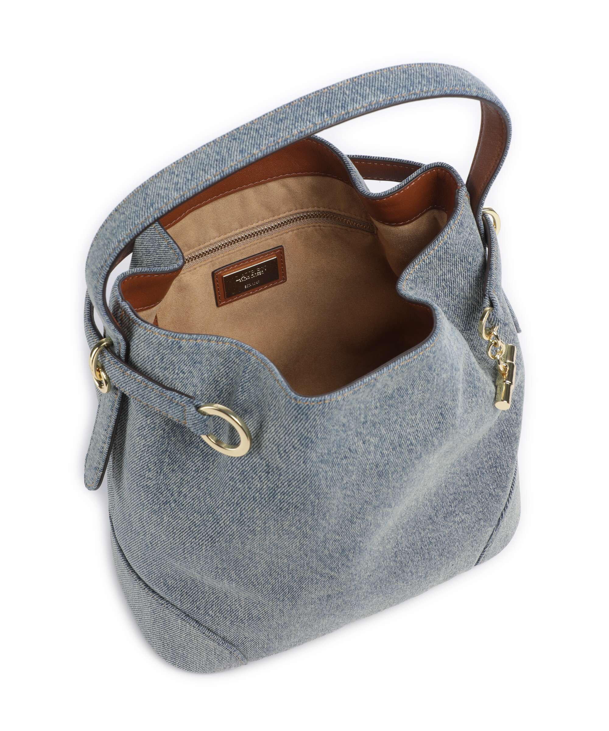 Lauren Ralph Lauren Blaike Medium Bucket bag blue/lauren tan