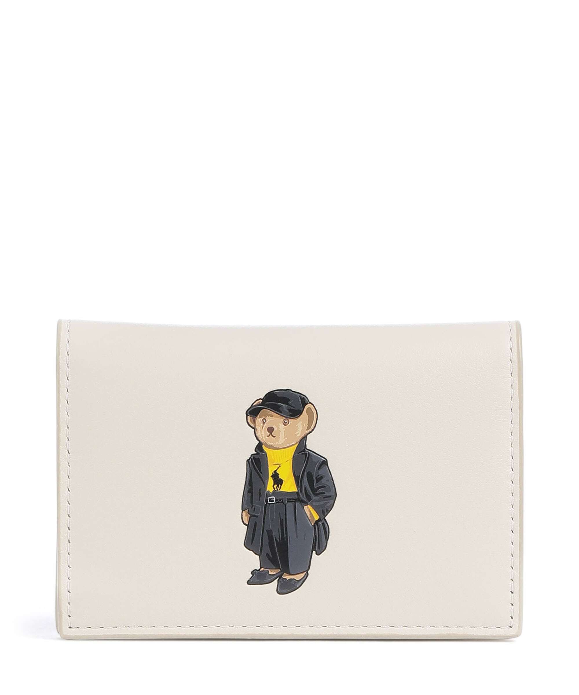 Polo Ralph Lauren Bear Holiday Credit card holder ivory