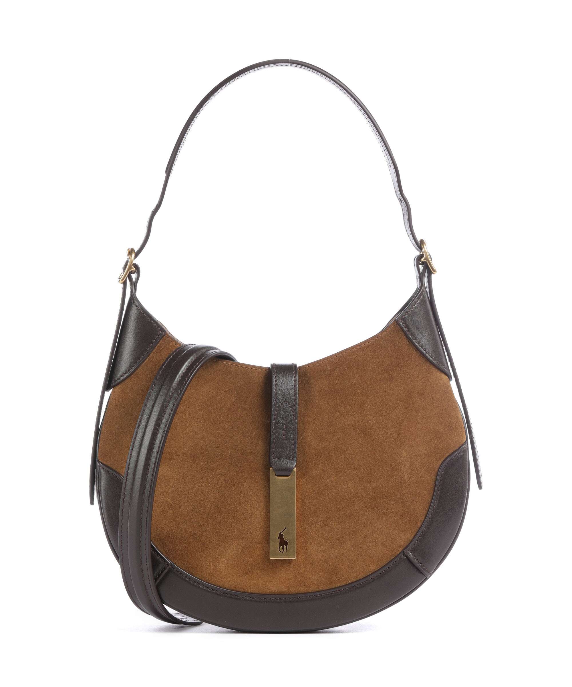 Polo Ralph Lauren ID Collection Small Hobo bag maple tobacco