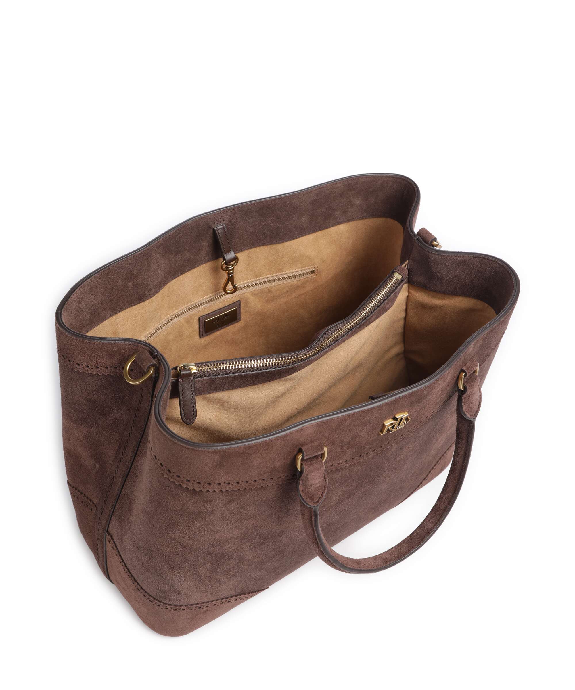 Lauren Ralph Lauren Marcy 36 Handbag chestnut brown