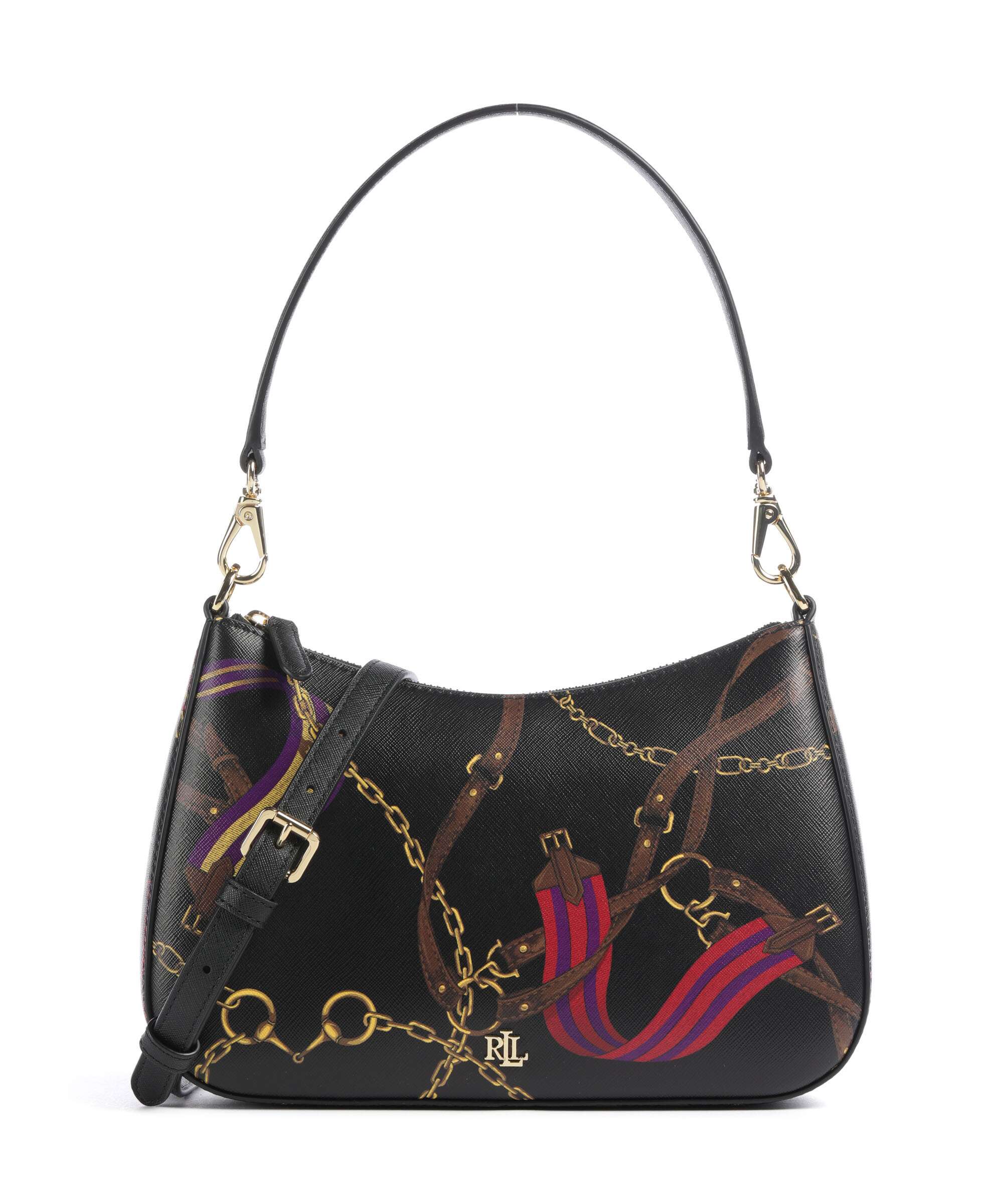 Lauren Ralph Lauren Danni 26 Shoulder bag holiday equestrian belting/black