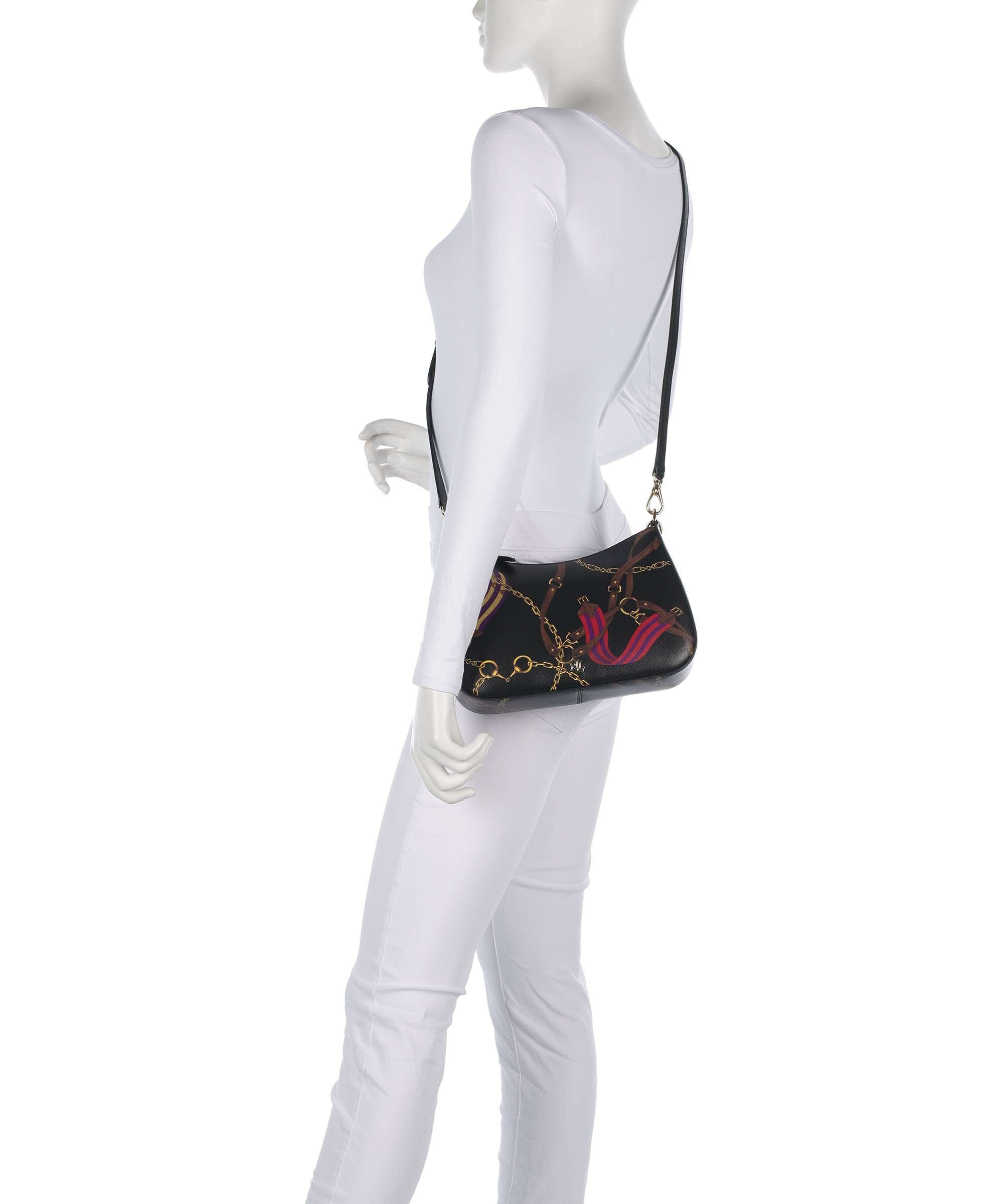 Lauren Ralph Lauren Danni 26 Shoulder bag holiday equestrian belting/black