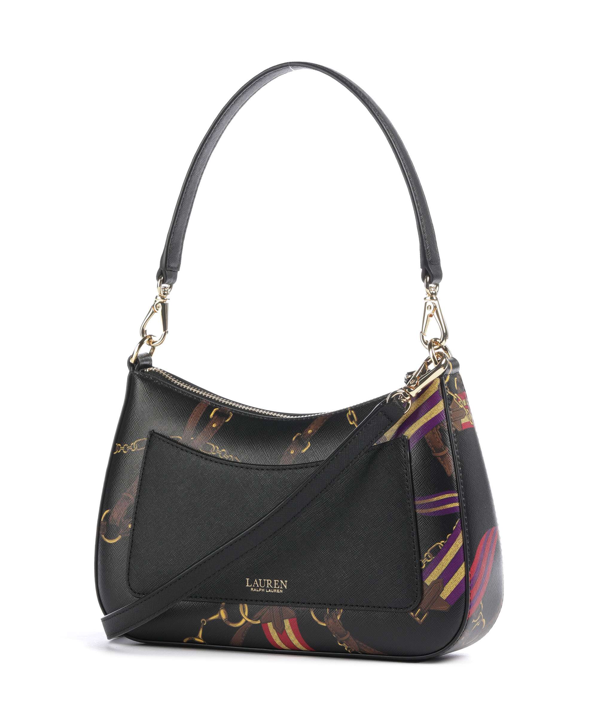 Lauren Ralph Lauren Danni 26 Shoulder bag holiday equestrian belting/black
