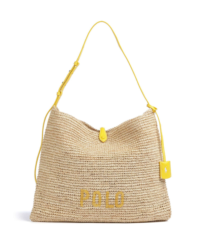 Polo Ralph Lauren Play Large Hobo bag natural/canary yellow