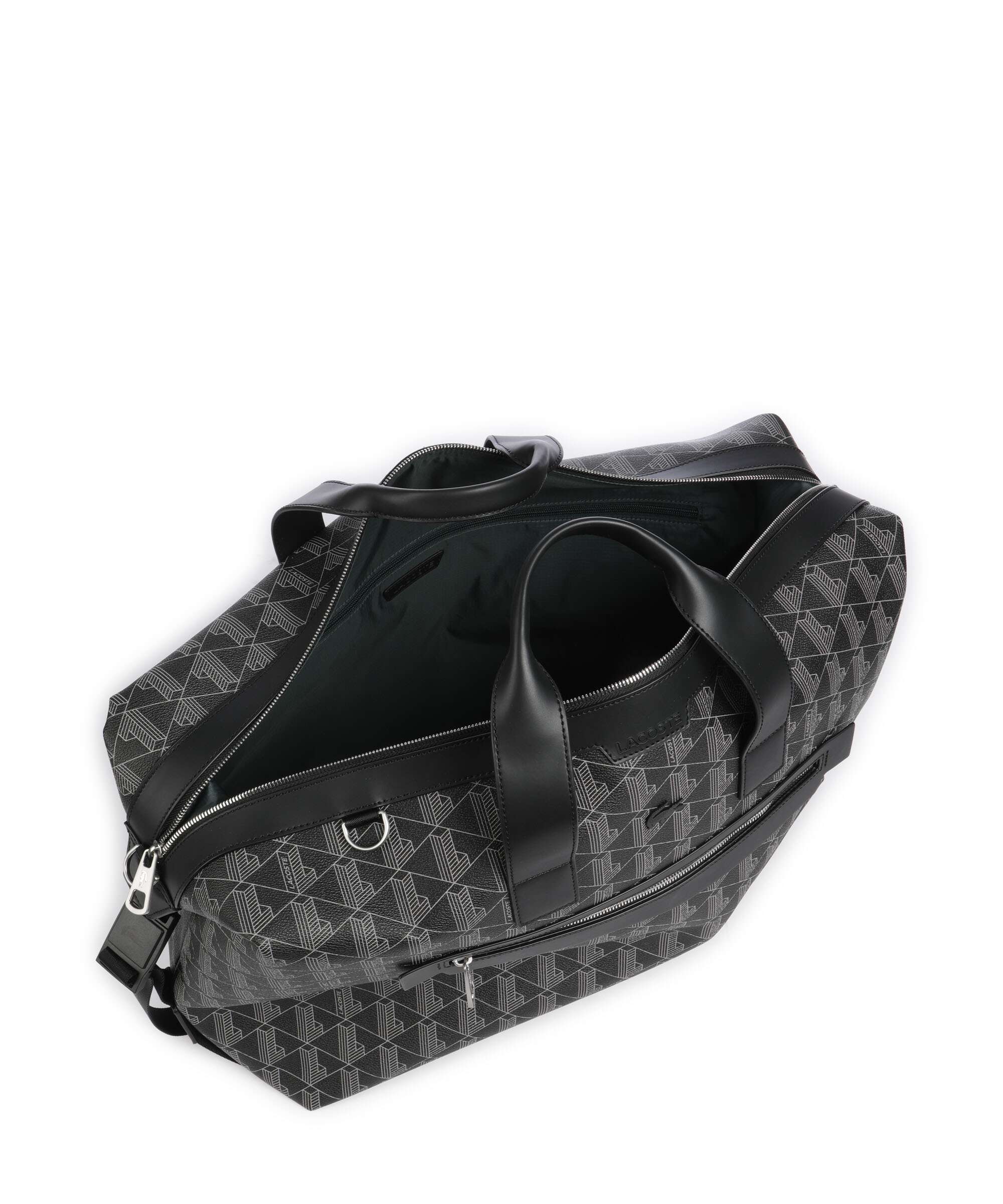 Lacoste The Blend Weekend bag monogram noir/gris
