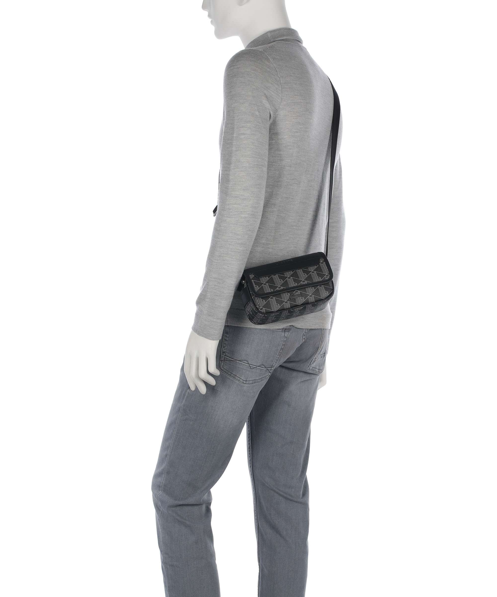 Lacoste The Blend Crossbody bag monogram/noir/gris
