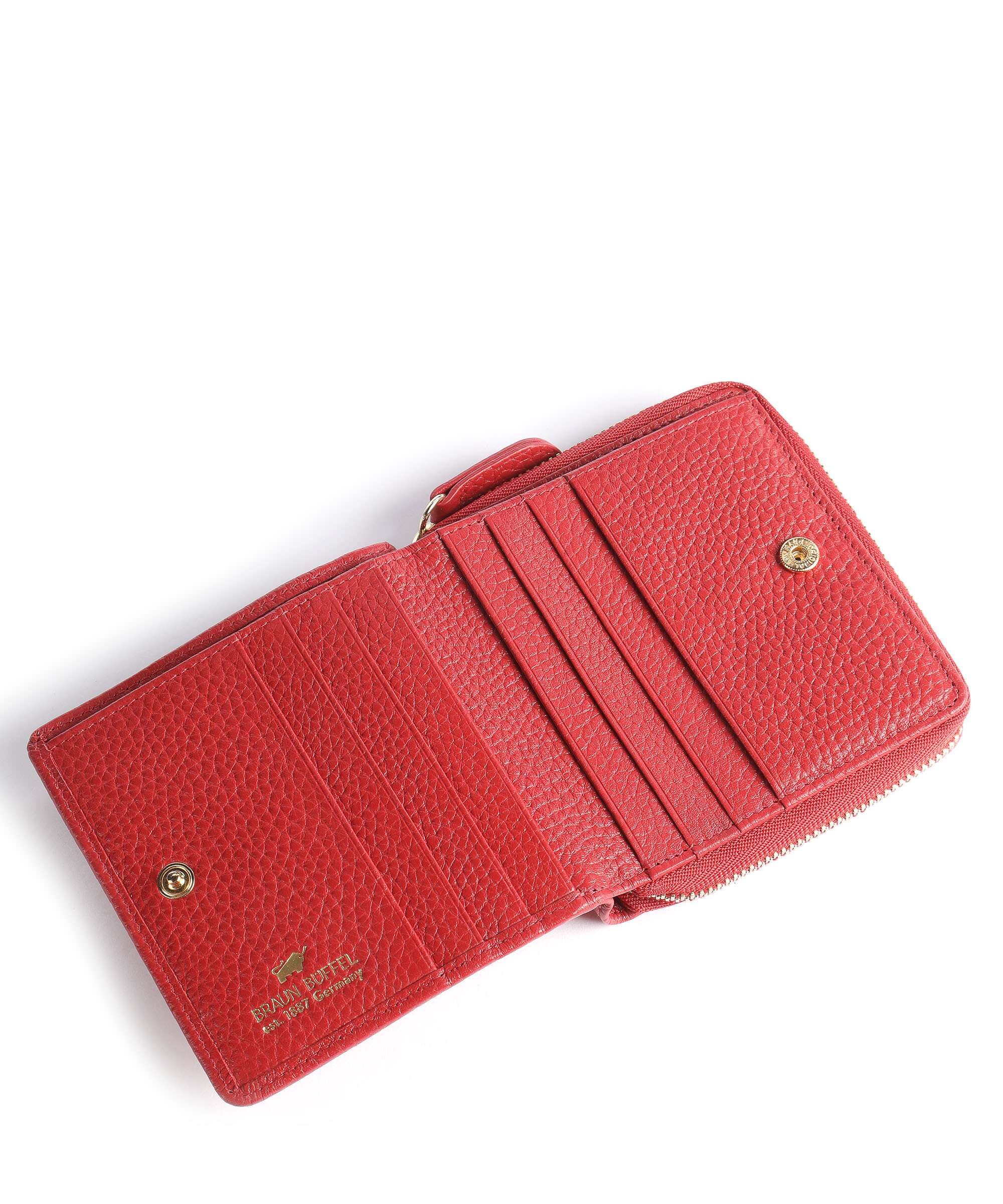 Braun Büffel Asti S Wallet rot