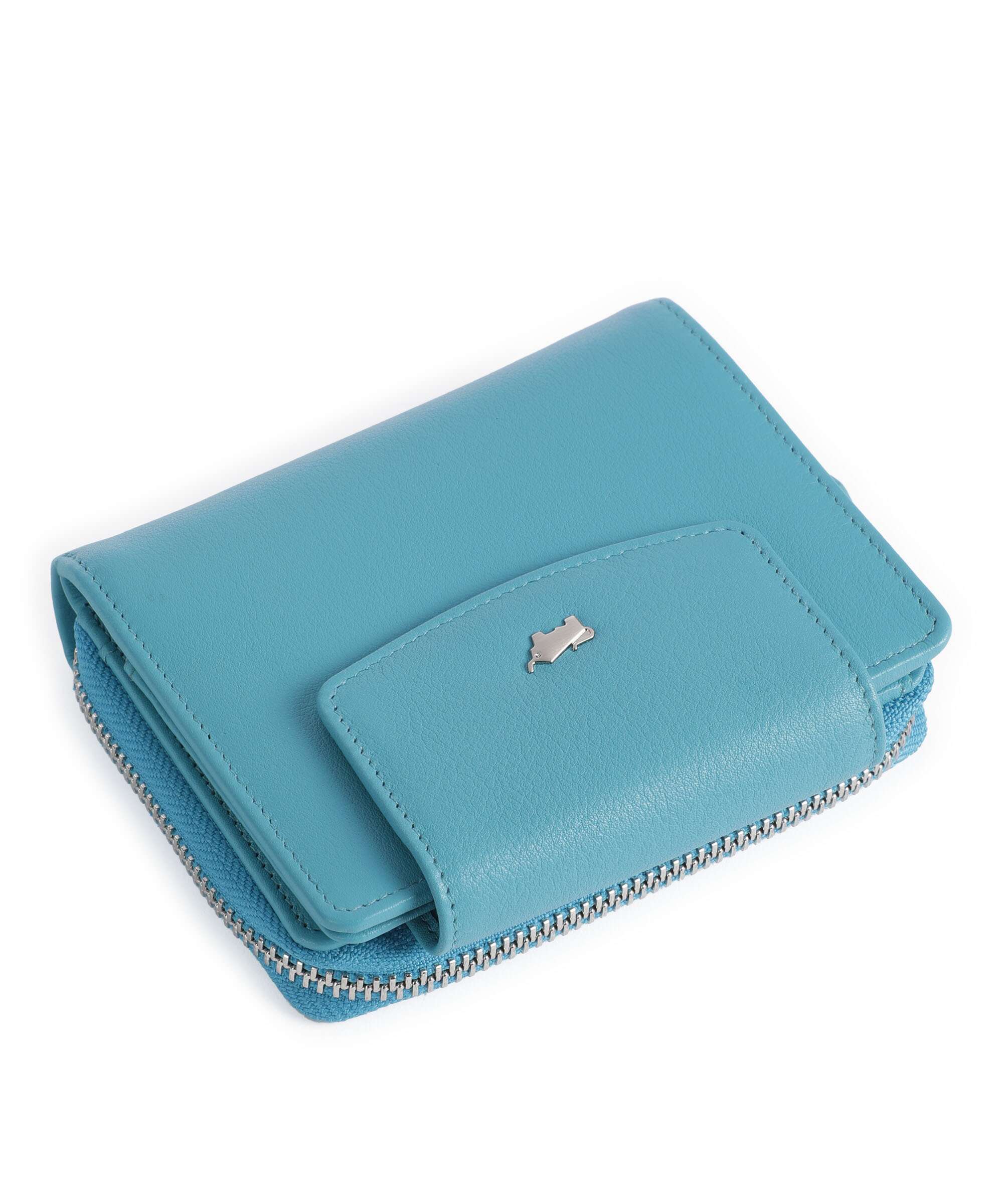 Braun Büffel Joy Wallet türkis