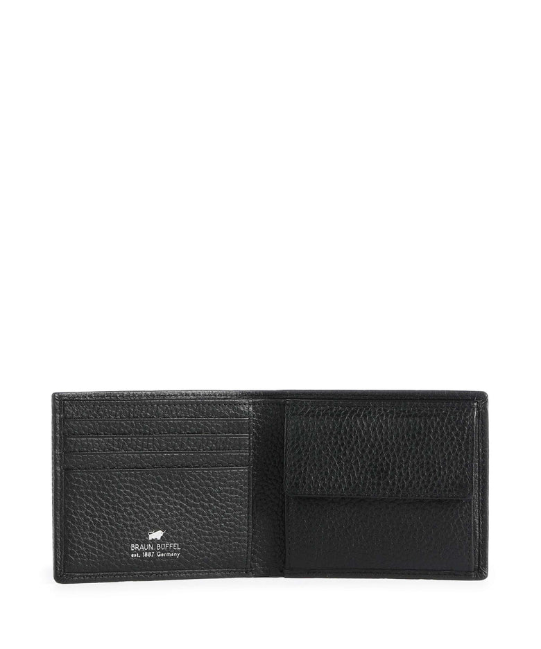Braun Büffel Theo Wallet schwarz