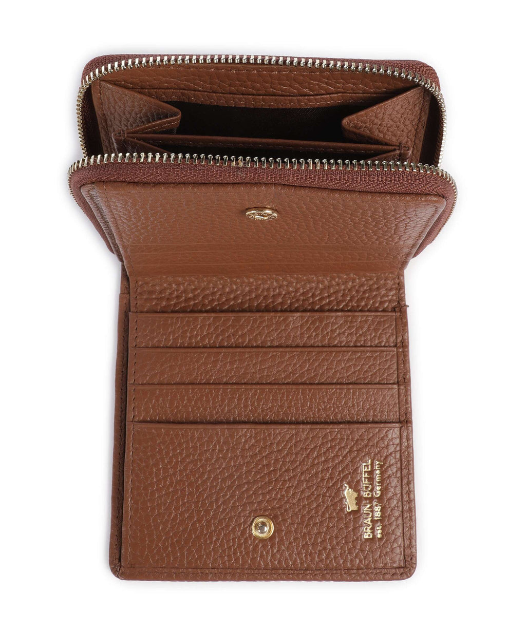 Braun Büffel Asti S Wallet saddle brown