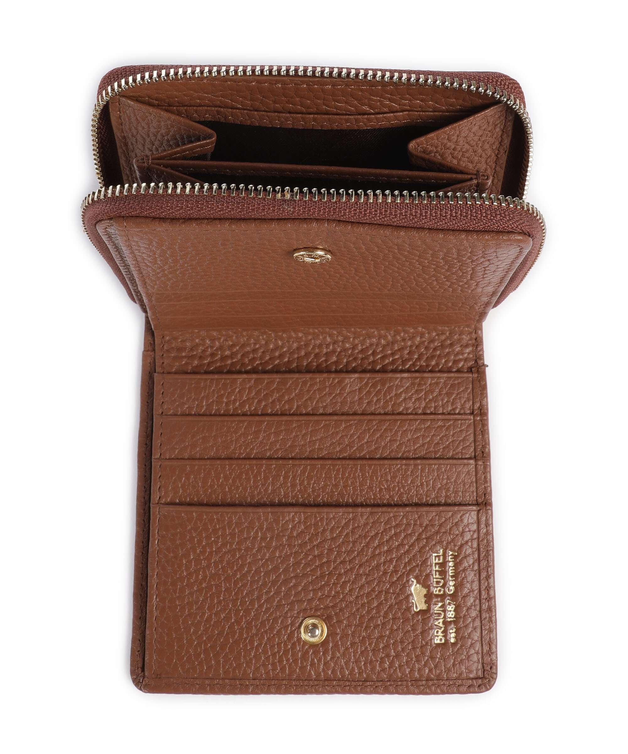 Braun Büffel Asti S Wallet saddle brown