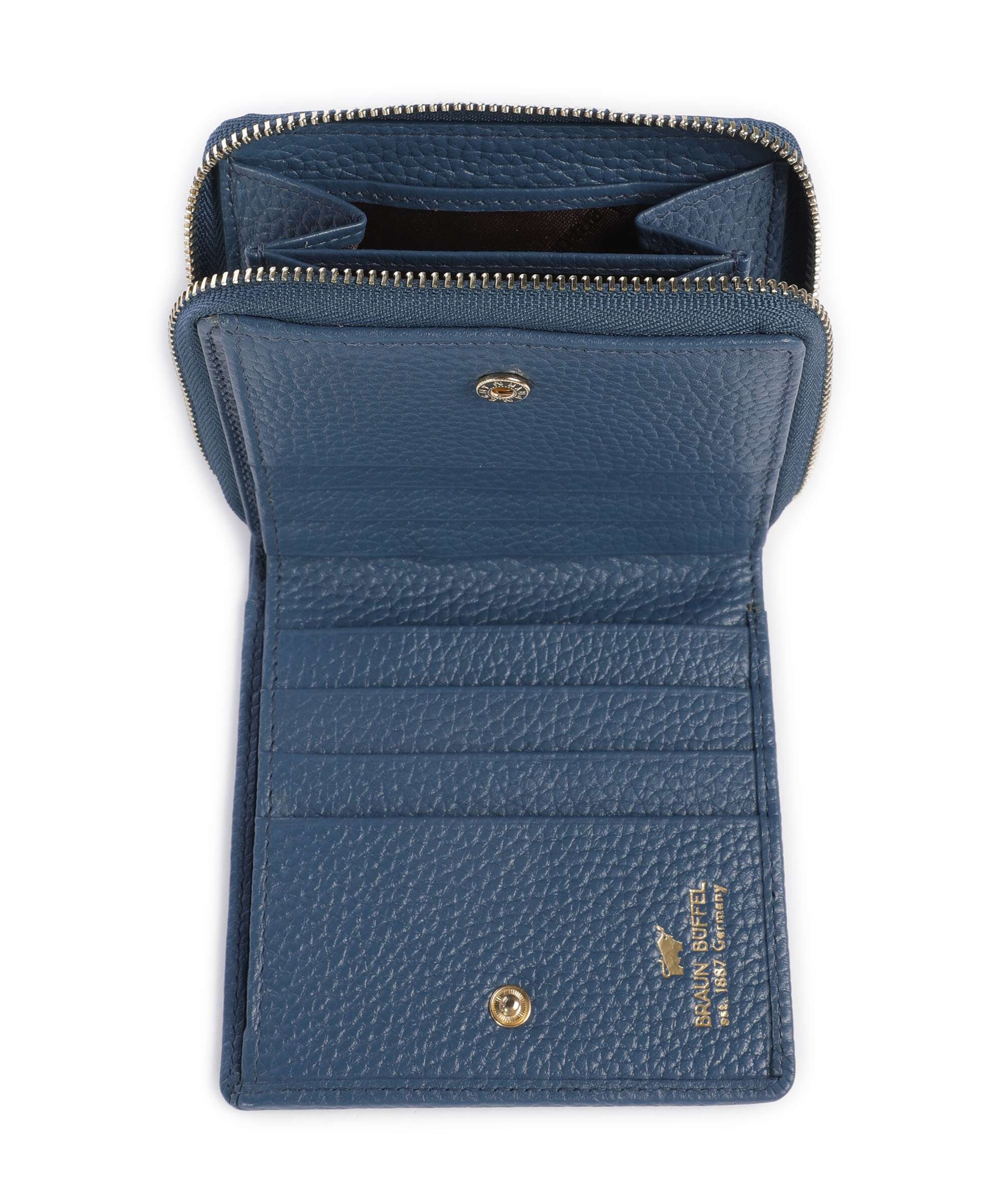 Braun Büffel Asti S Wallet dawn blue