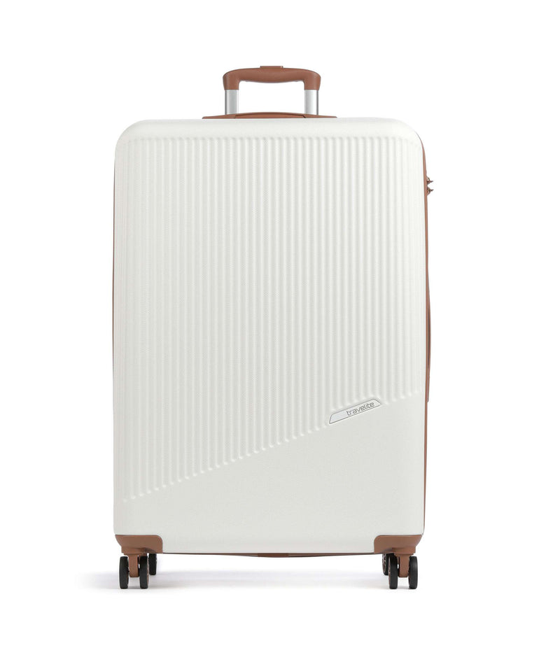 Travelite Bali Spinner (4 wheels) weiss/cognac